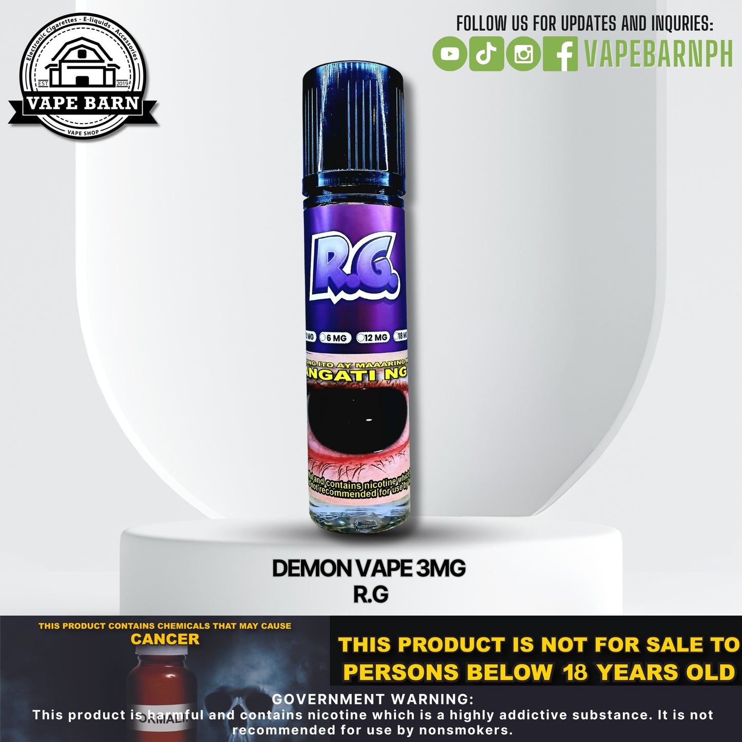 Demon Vape 3mg 60ml