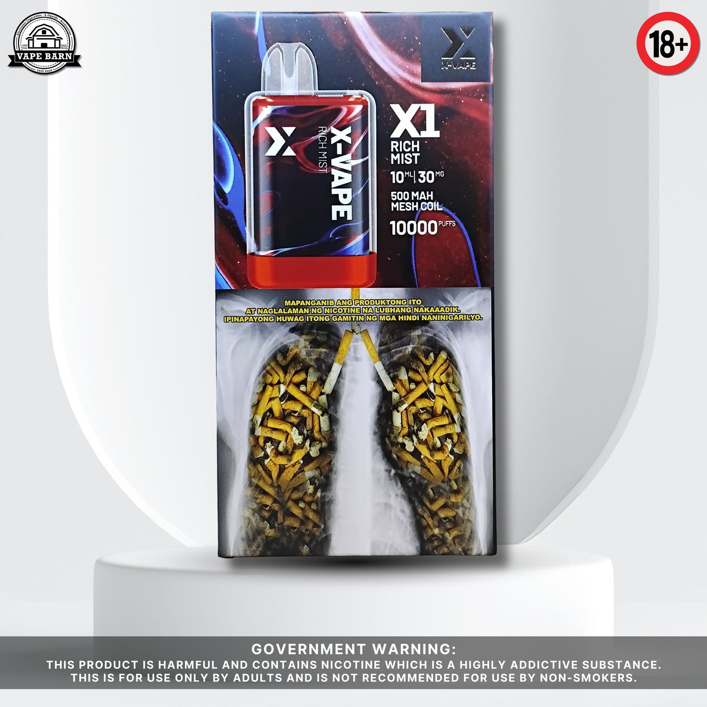 X-VAPE X1 3% 10000 Puffs