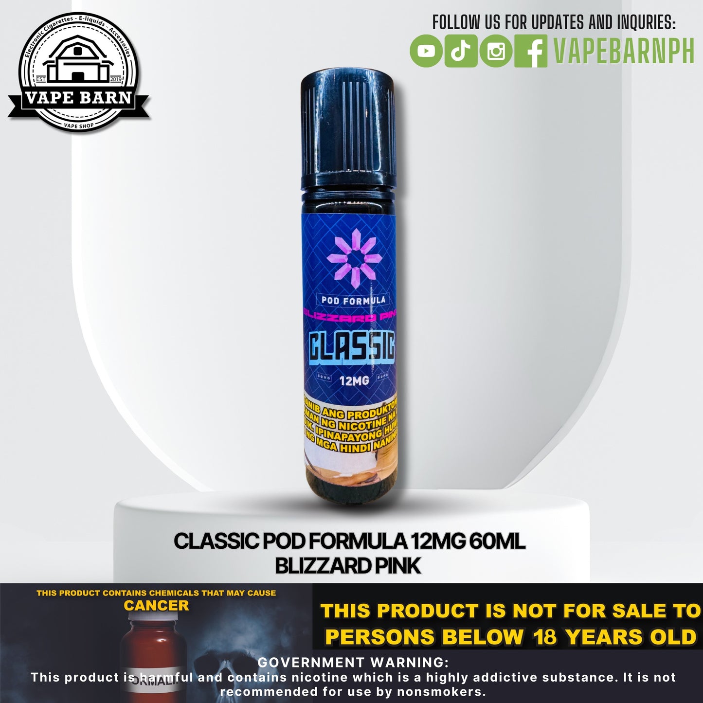 Classic Pod Formula 12mg 60ml