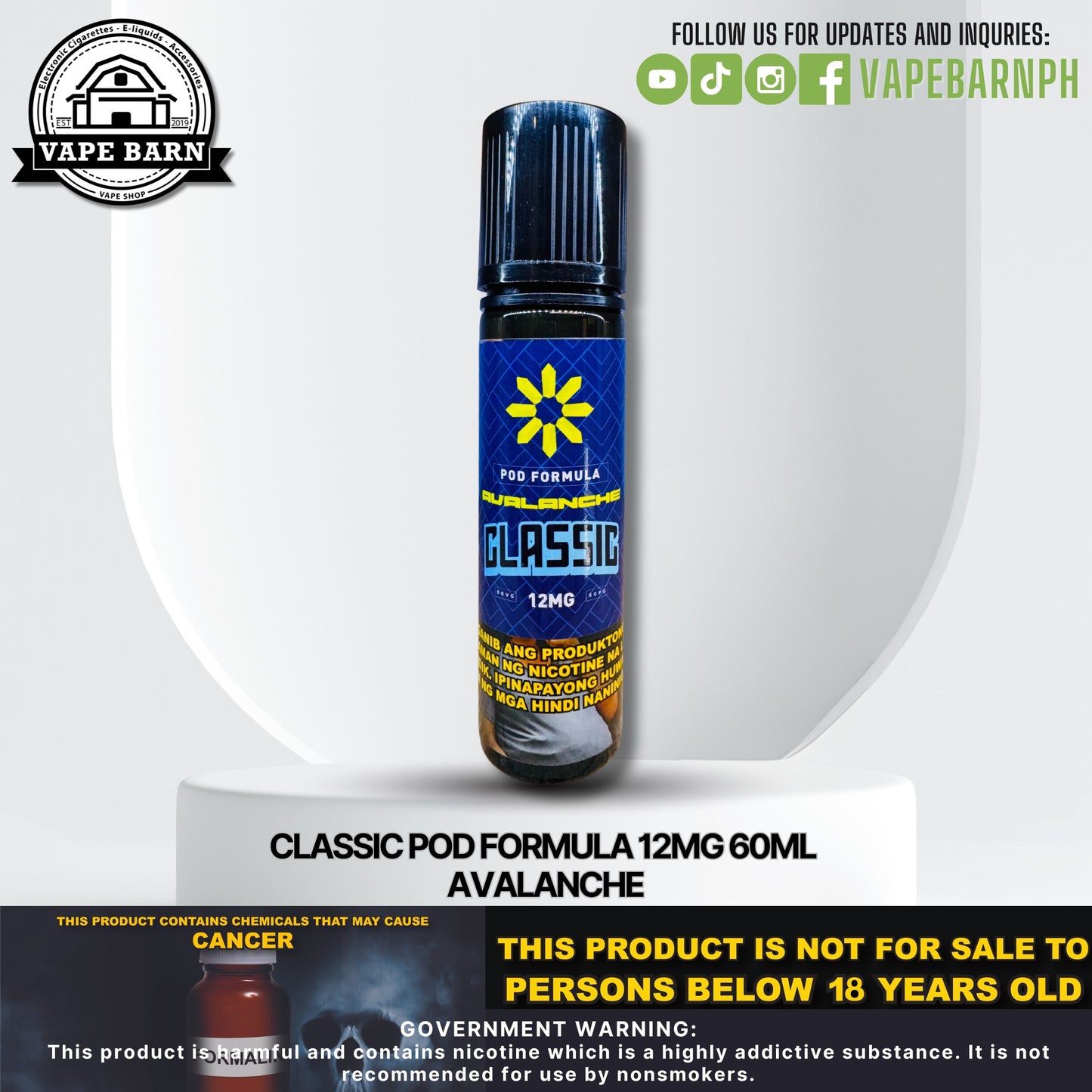 Classic Pod Formula 12mg 60ml
