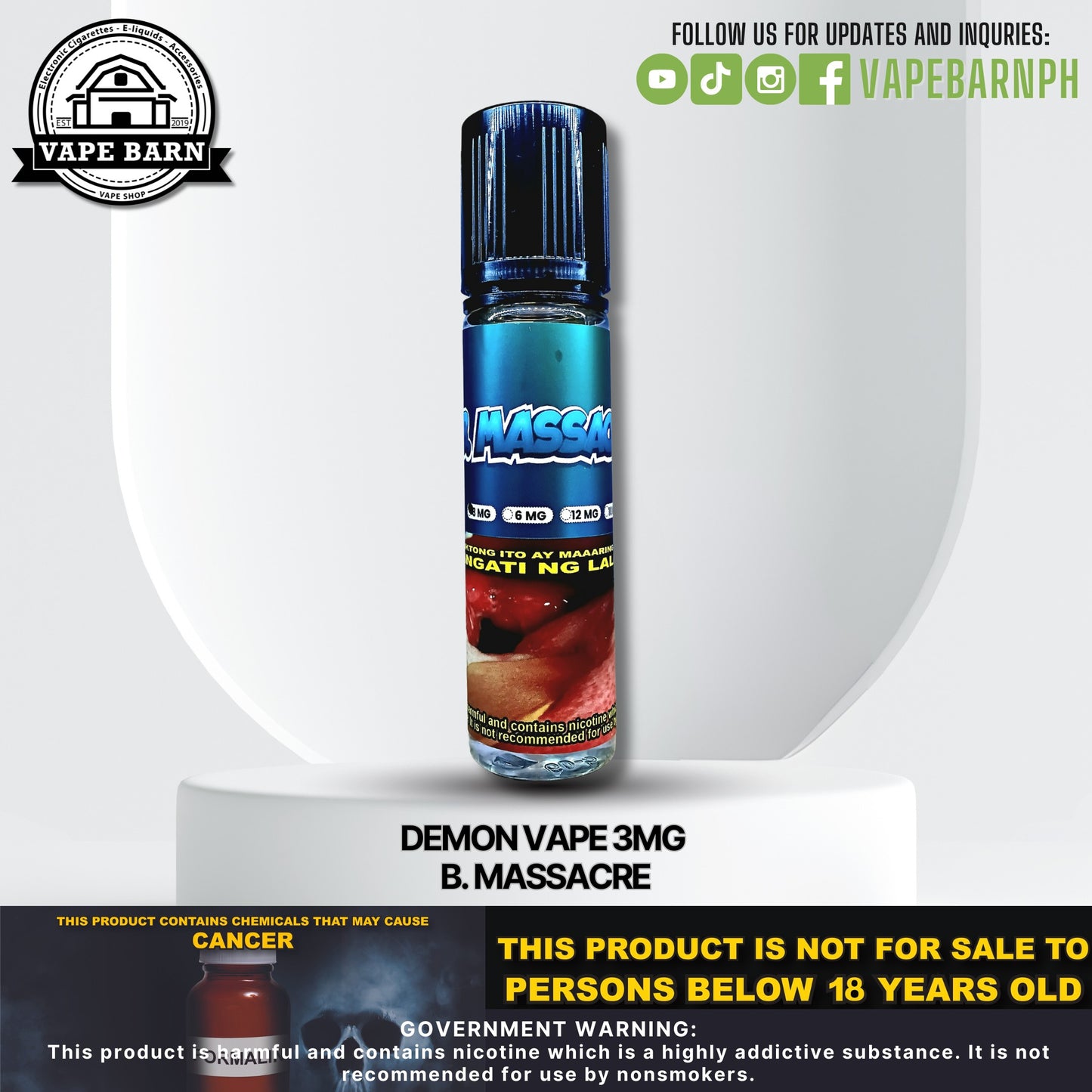 Demon Vape 3mg 60ml