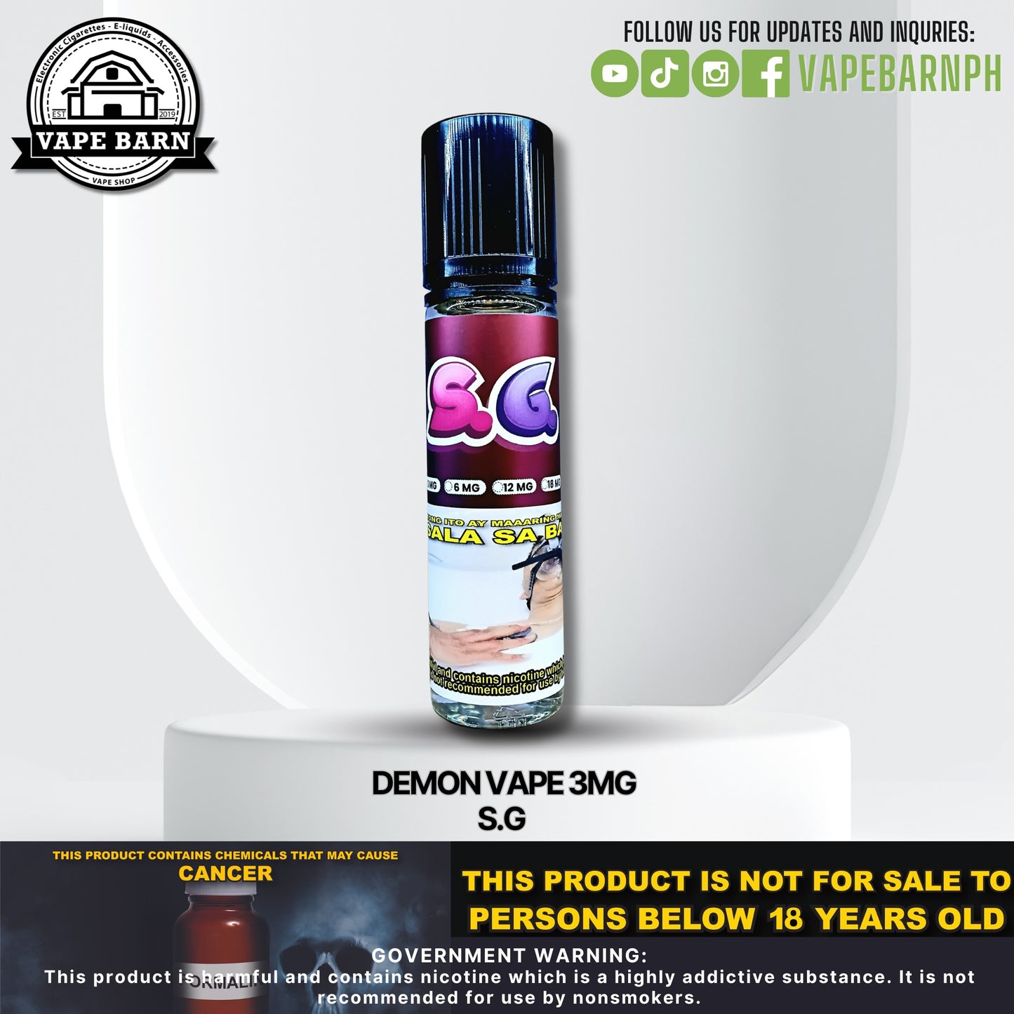 Demon Vape 3mg 60ml