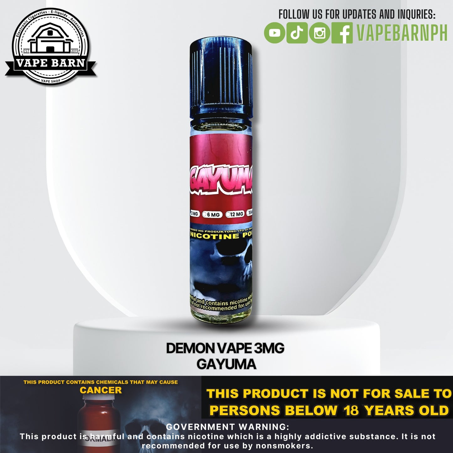 Demon Vape 3mg 60ml