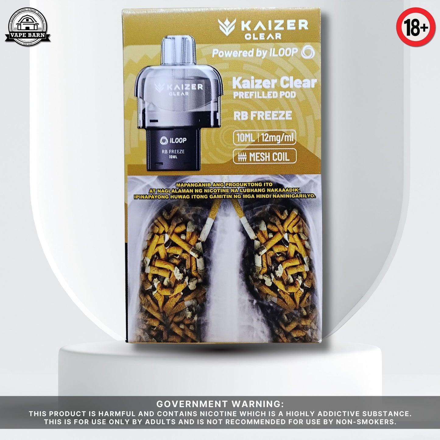 KAIZER Clear (Prefilled Pod) 1.2%