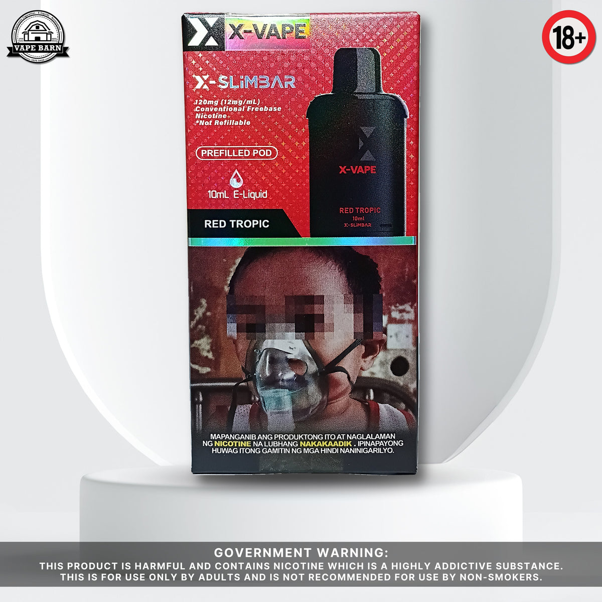 X-VAPE X-SLIMBAR (Prefilled Pod) 1.2% - Red Tropic