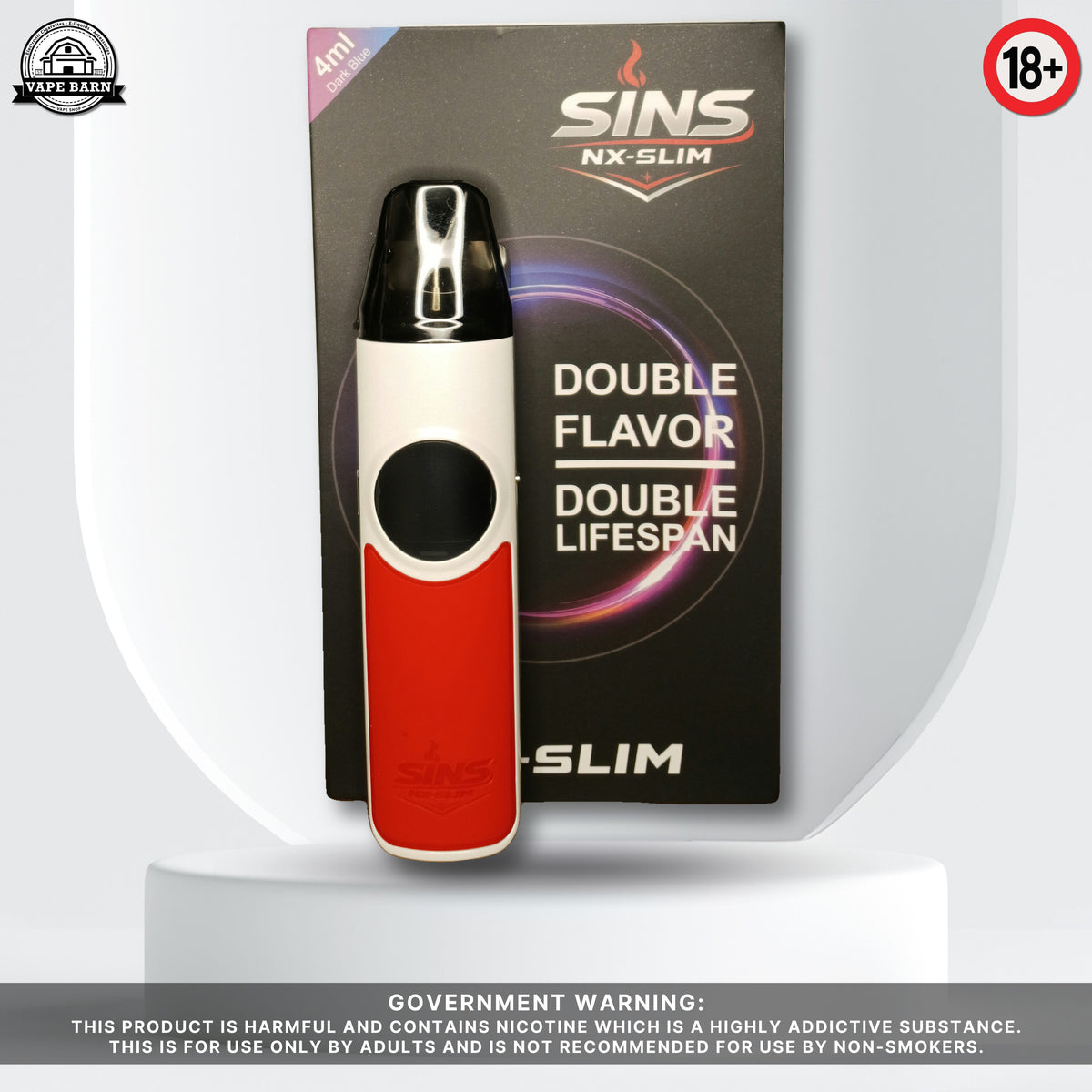 SINS NX-SLIM - White / Red