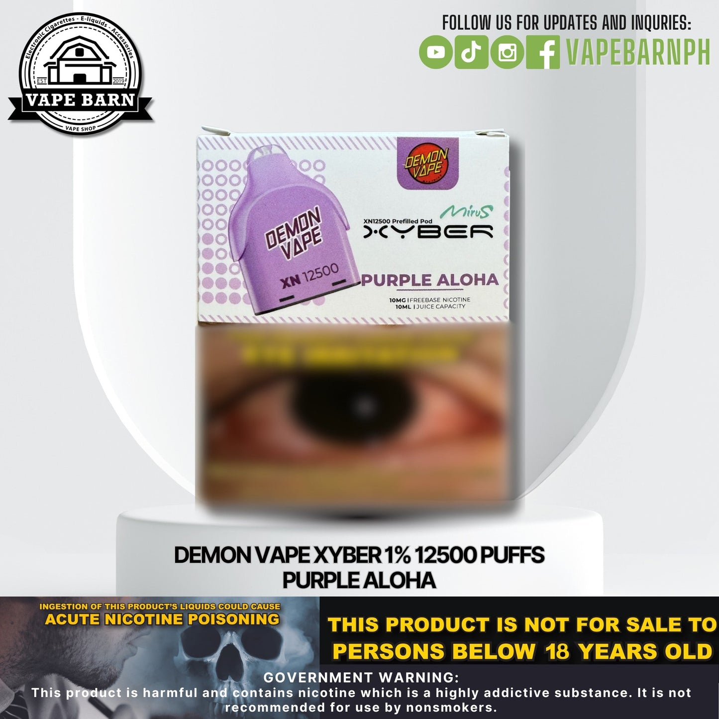 CS: Demon Vape Xyber 1% 12500 Puffs