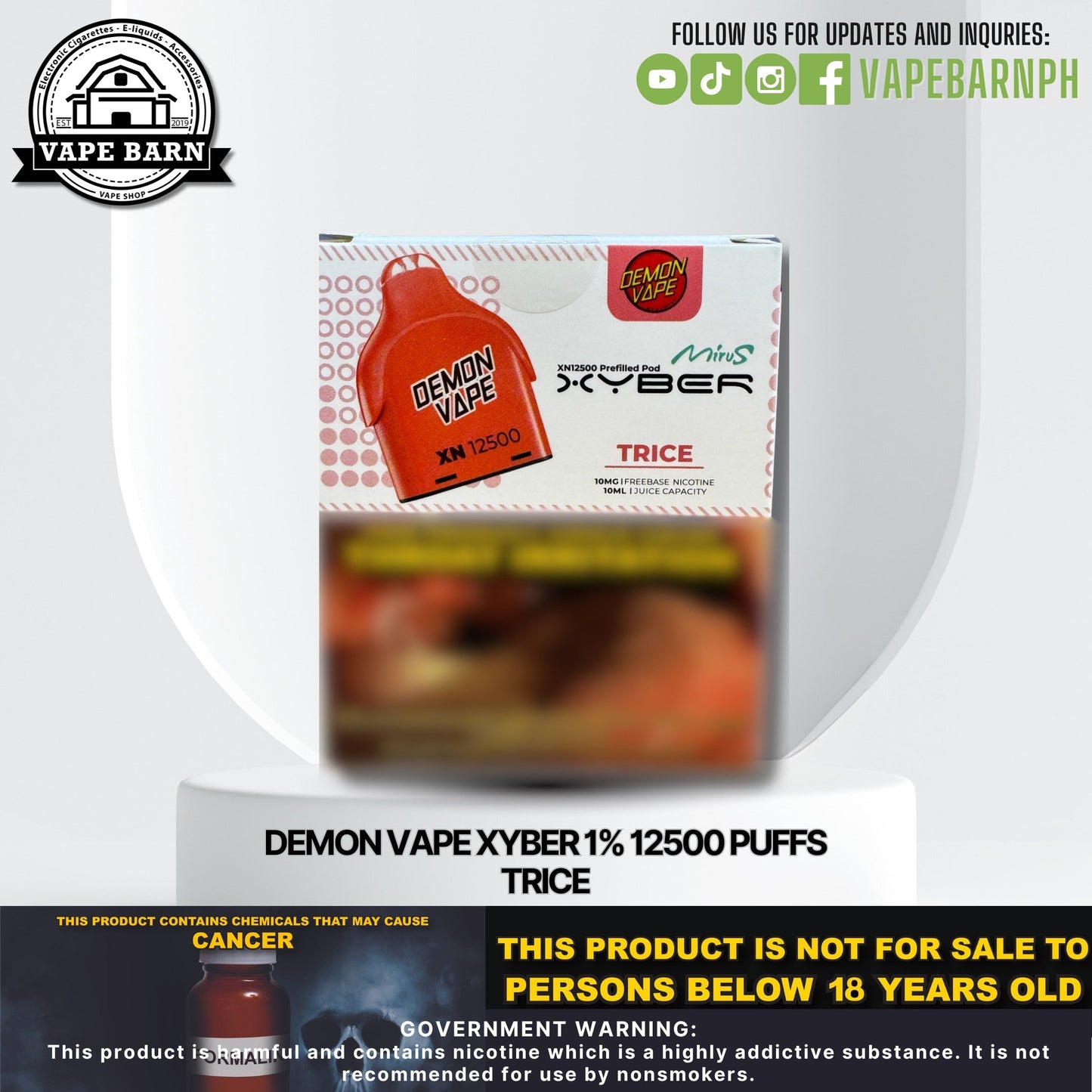 CS: Demon Vape Xyber 1% 12500 Puffs