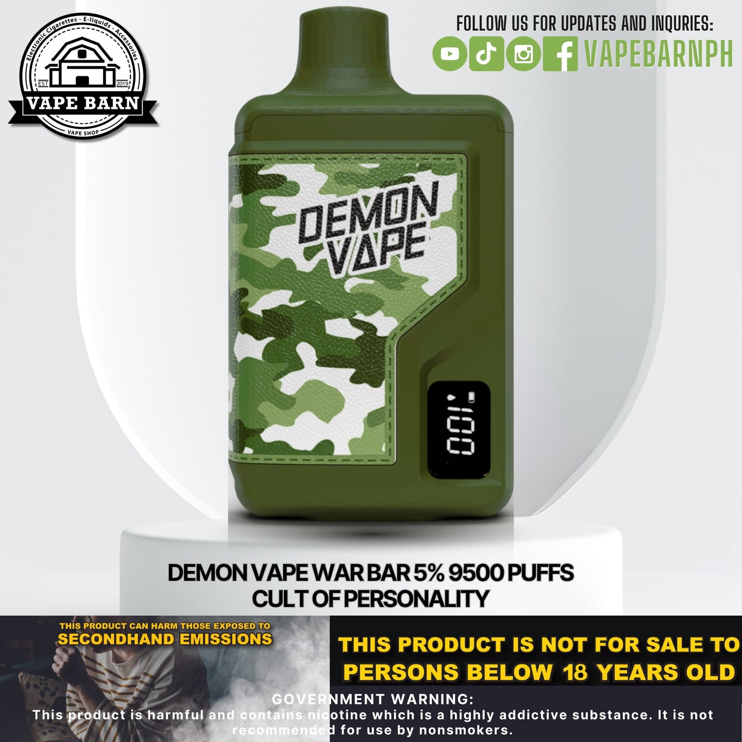 CS: Demon Vape War Bar 5% 9500 Puffs