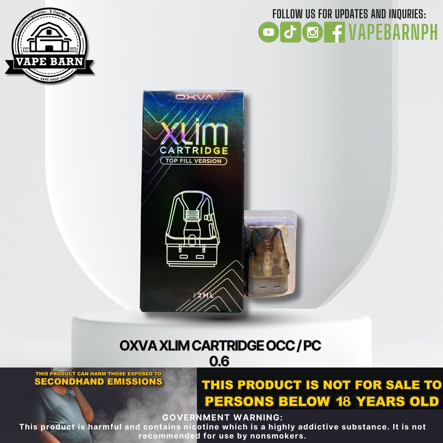 Oxva Xlim Cartridge Occ / pc