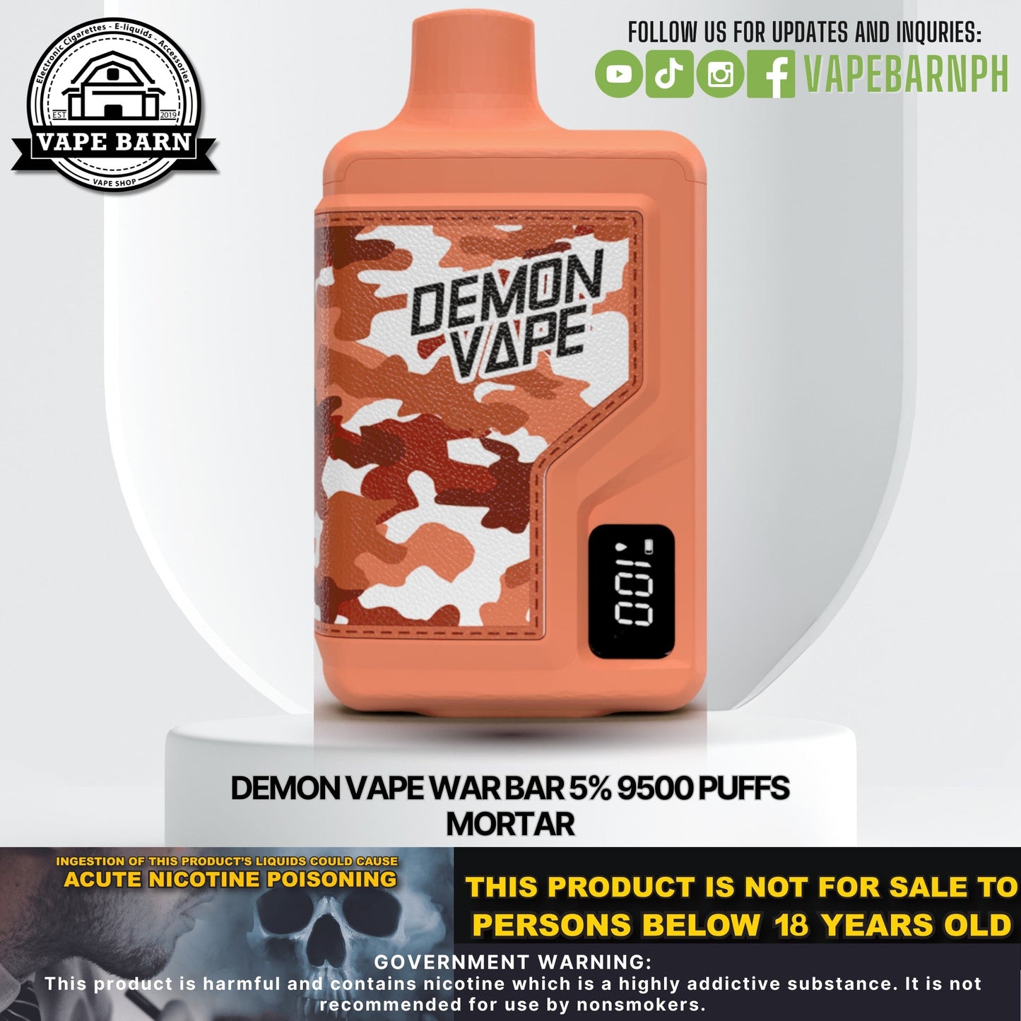 CS: Demon Vape War Bar 5% 9500 Puffs