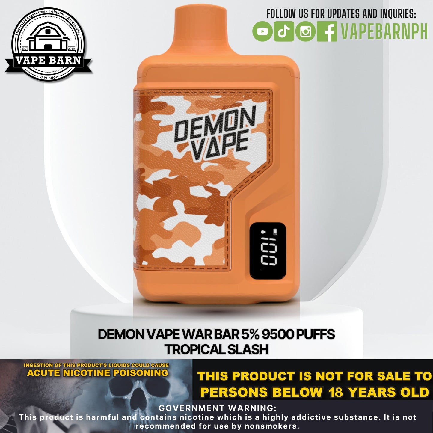 CS: Demon Vape War Bar 5% 9500 Puffs