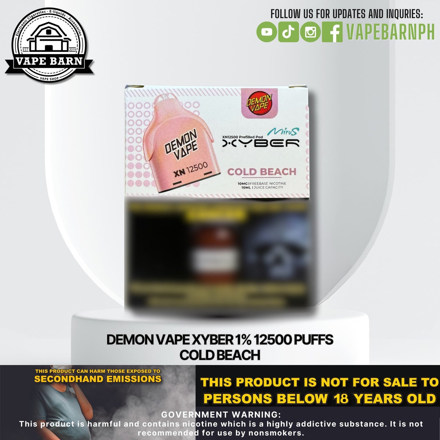 CS: Demon Vape Xyber 1% 12500 Puffs