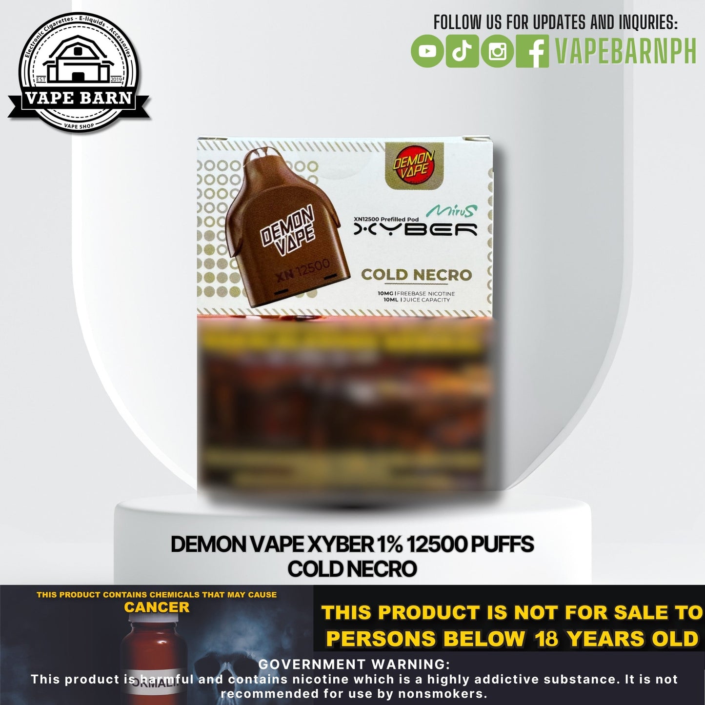 CS: Demon Vape Xyber 1% 12500 Puffs