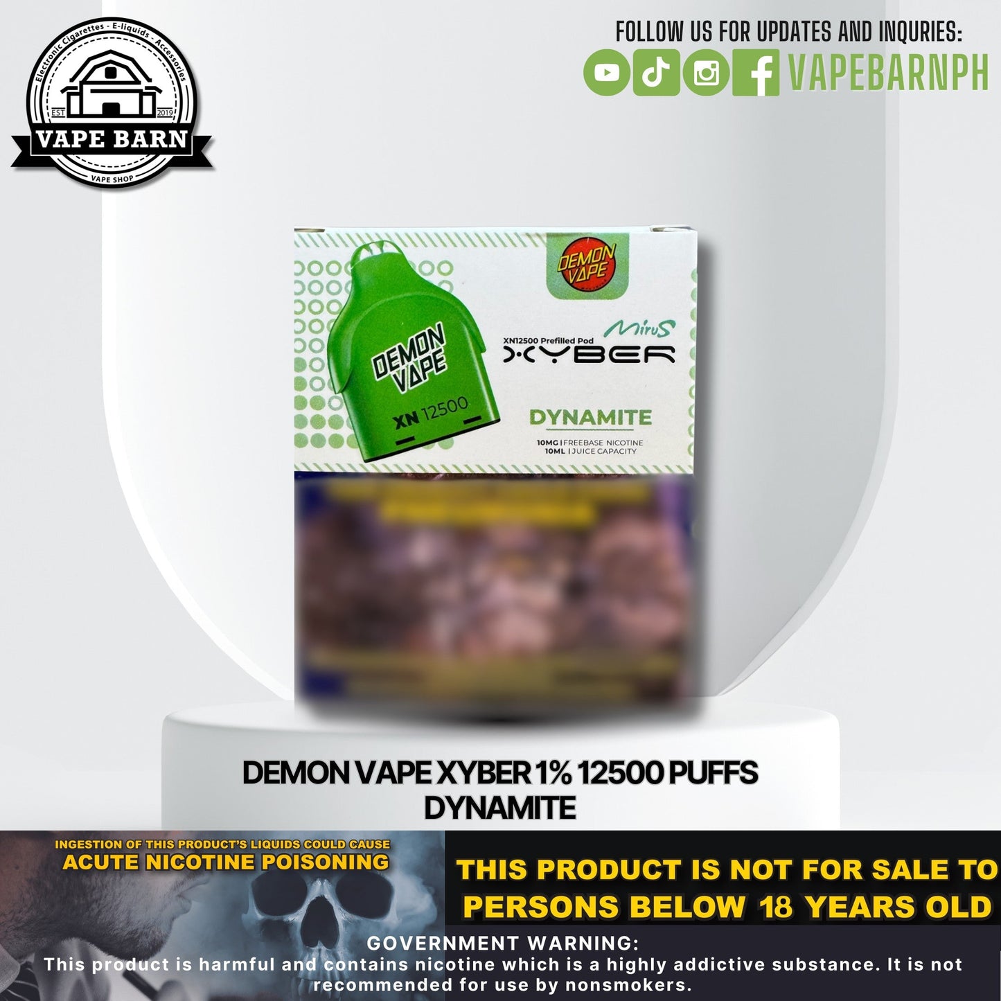 CS: Demon Vape Xyber 1% 12500 Puffs