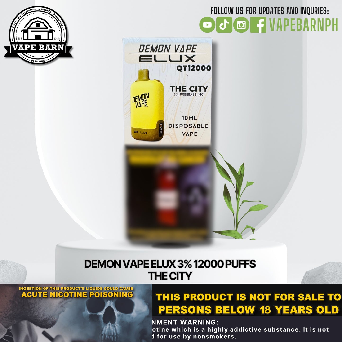 CS: Demon Vape Elux 3% 12000 Puffs