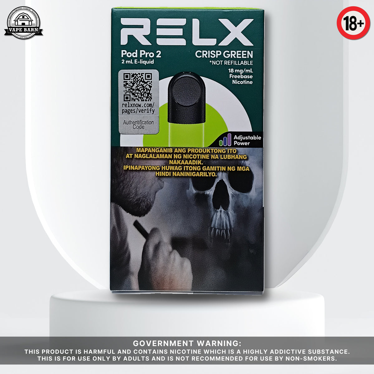RELX Pod Pro 2 - Crisp Green (Green Apple)