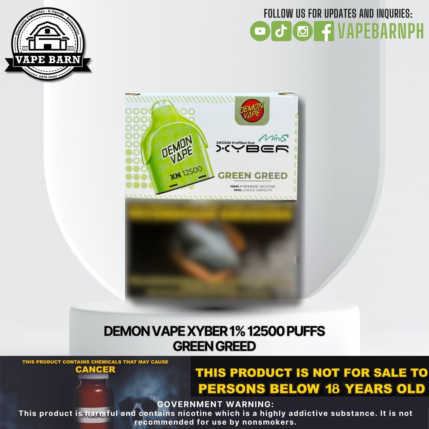 CS: Demon Vape Xyber 1% 12500 Puffs