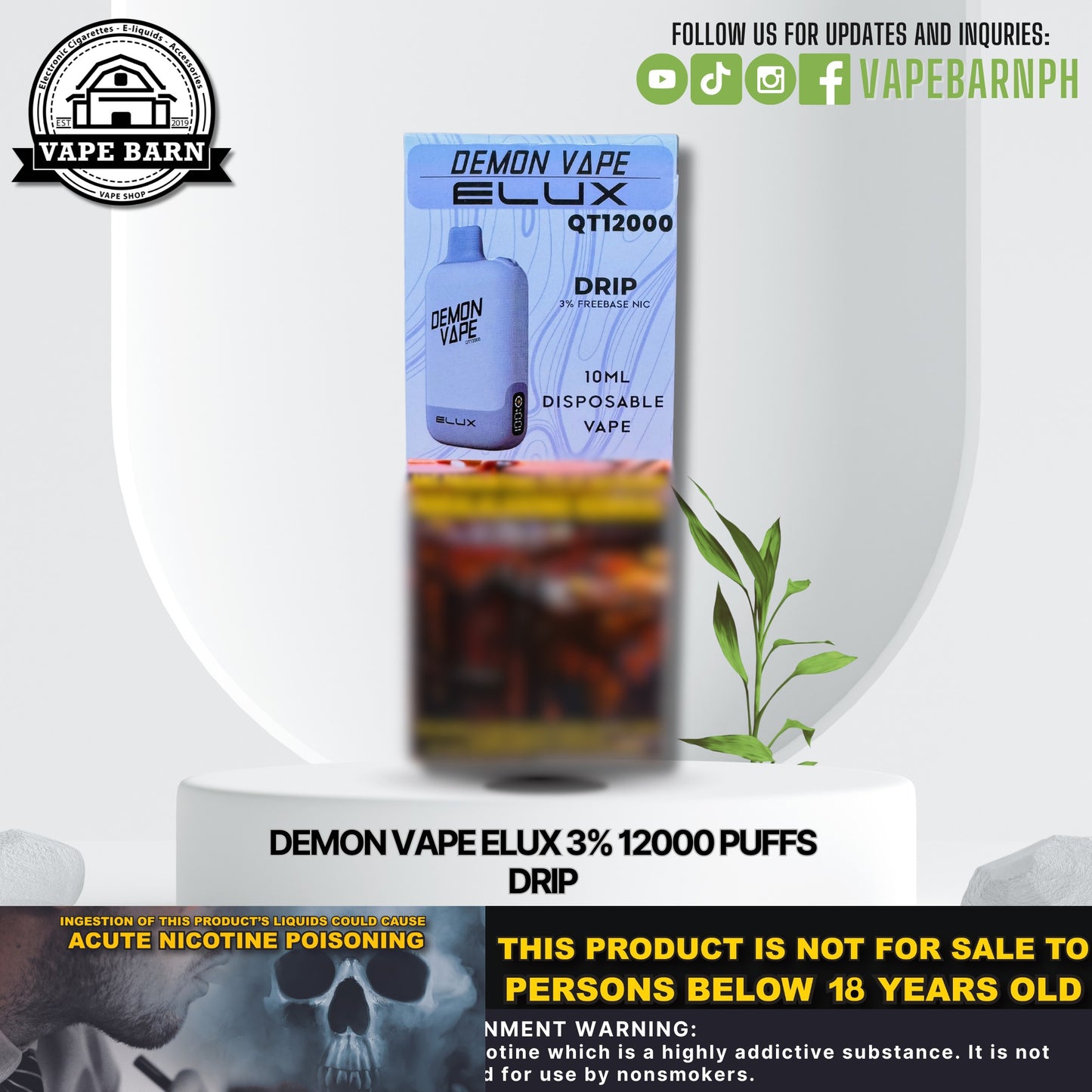 CS: Demon Vape Elux 3% 12000 Puffs