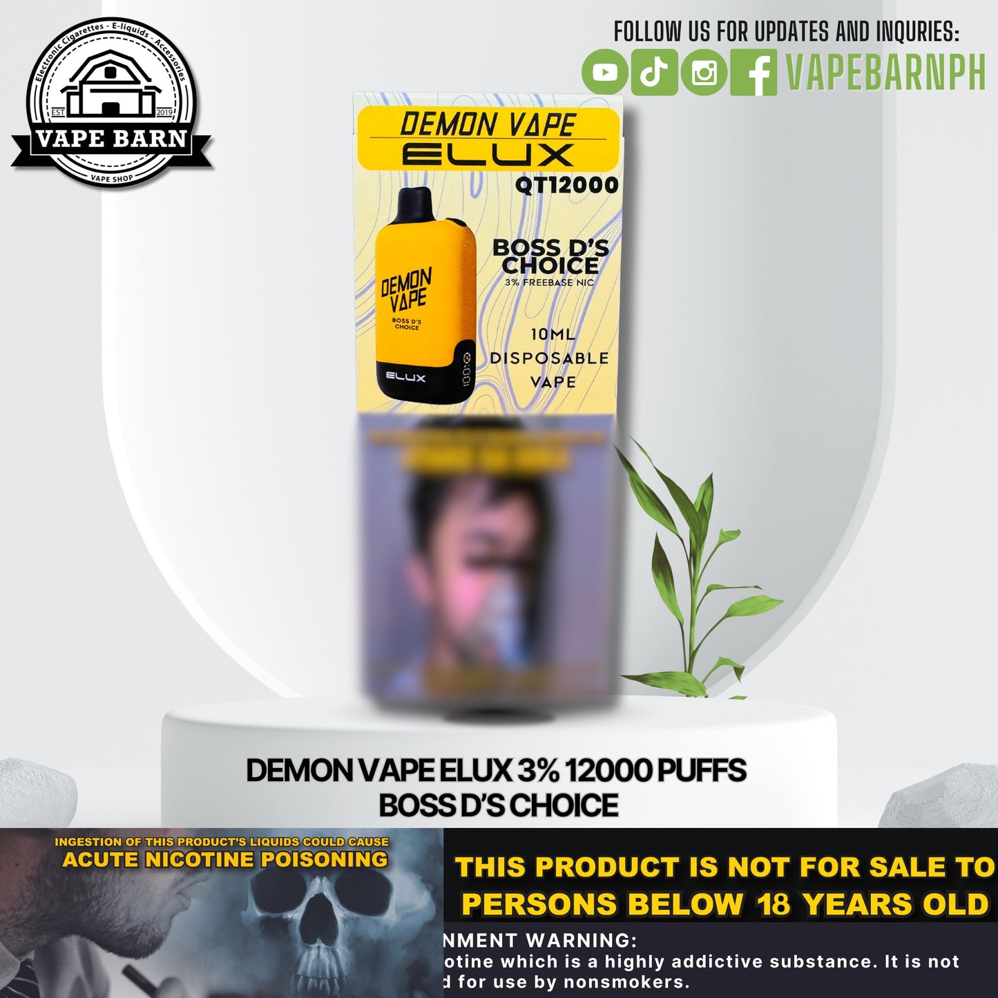 CS: Demon Vape Elux 3% 12000 Puffs