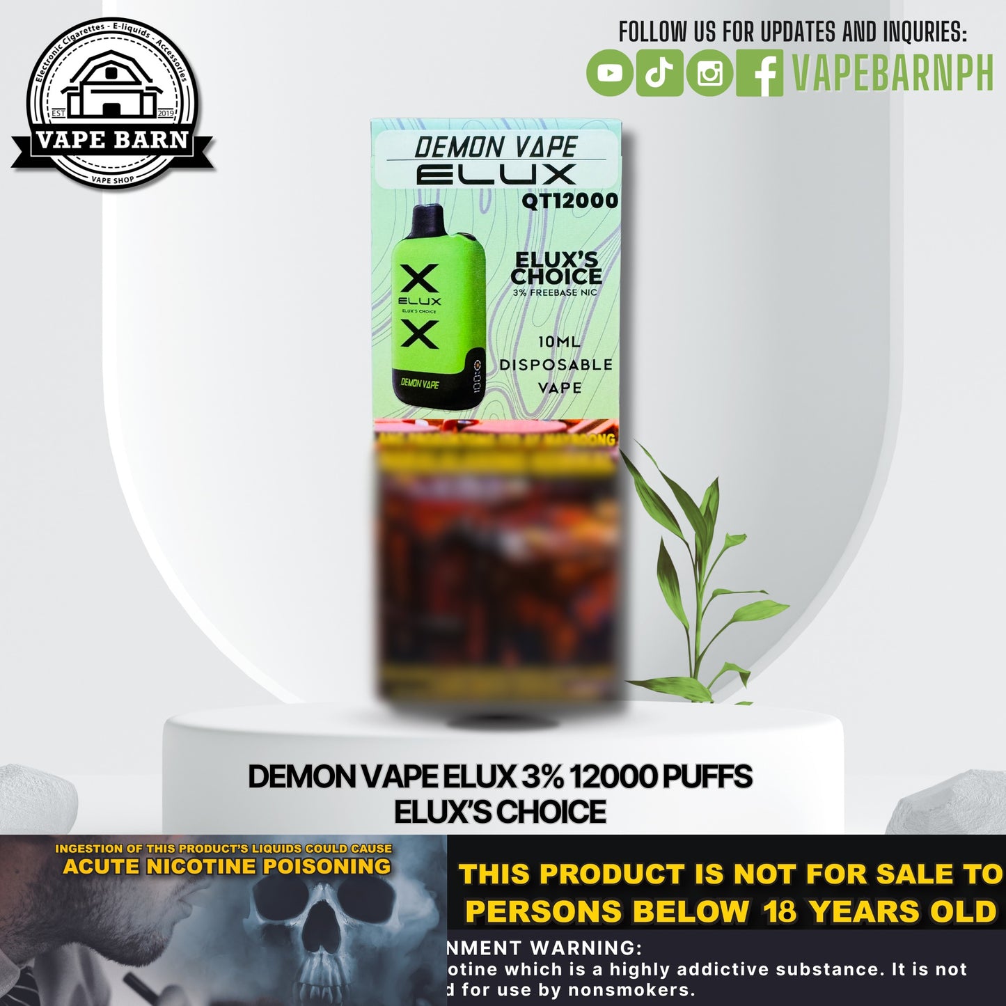 CS: Demon Vape Elux 3% 12000 Puffs