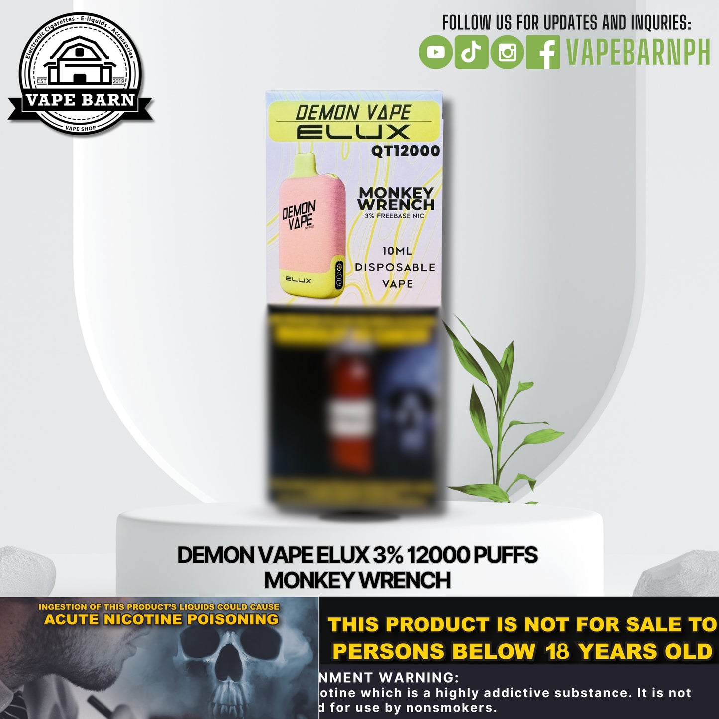 CS: Demon Vape Elux 3% 12000 Puffs