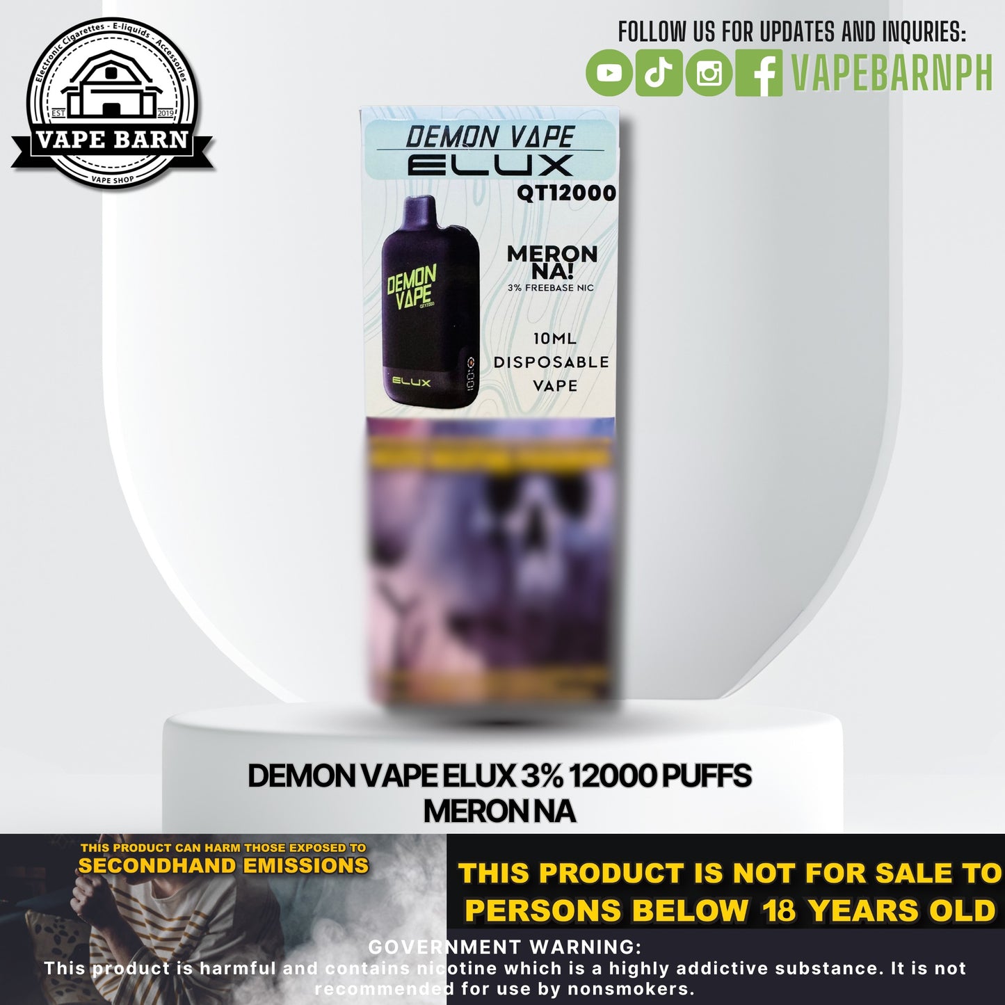 CS: Demon Vape Elux 3% 12000 Puffs