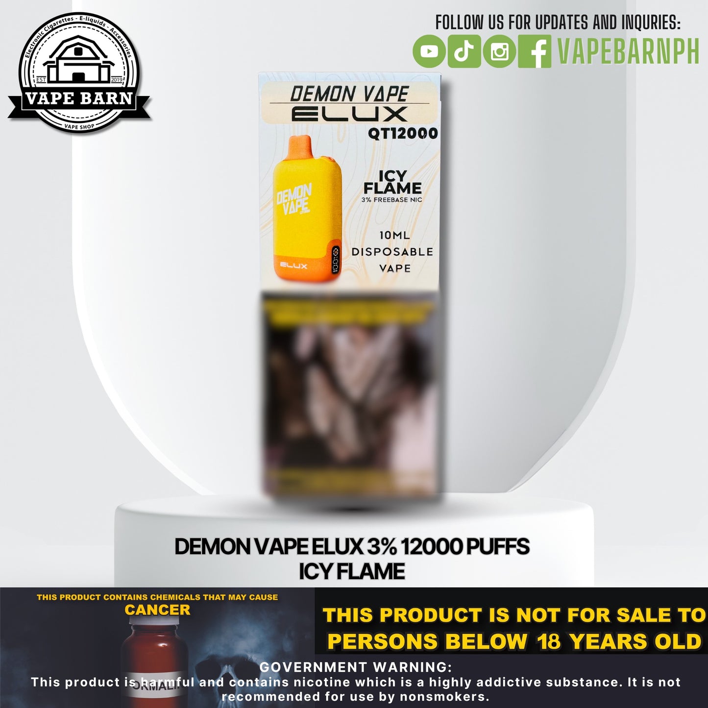 CS: Demon Vape Elux 3% 12000 Puffs