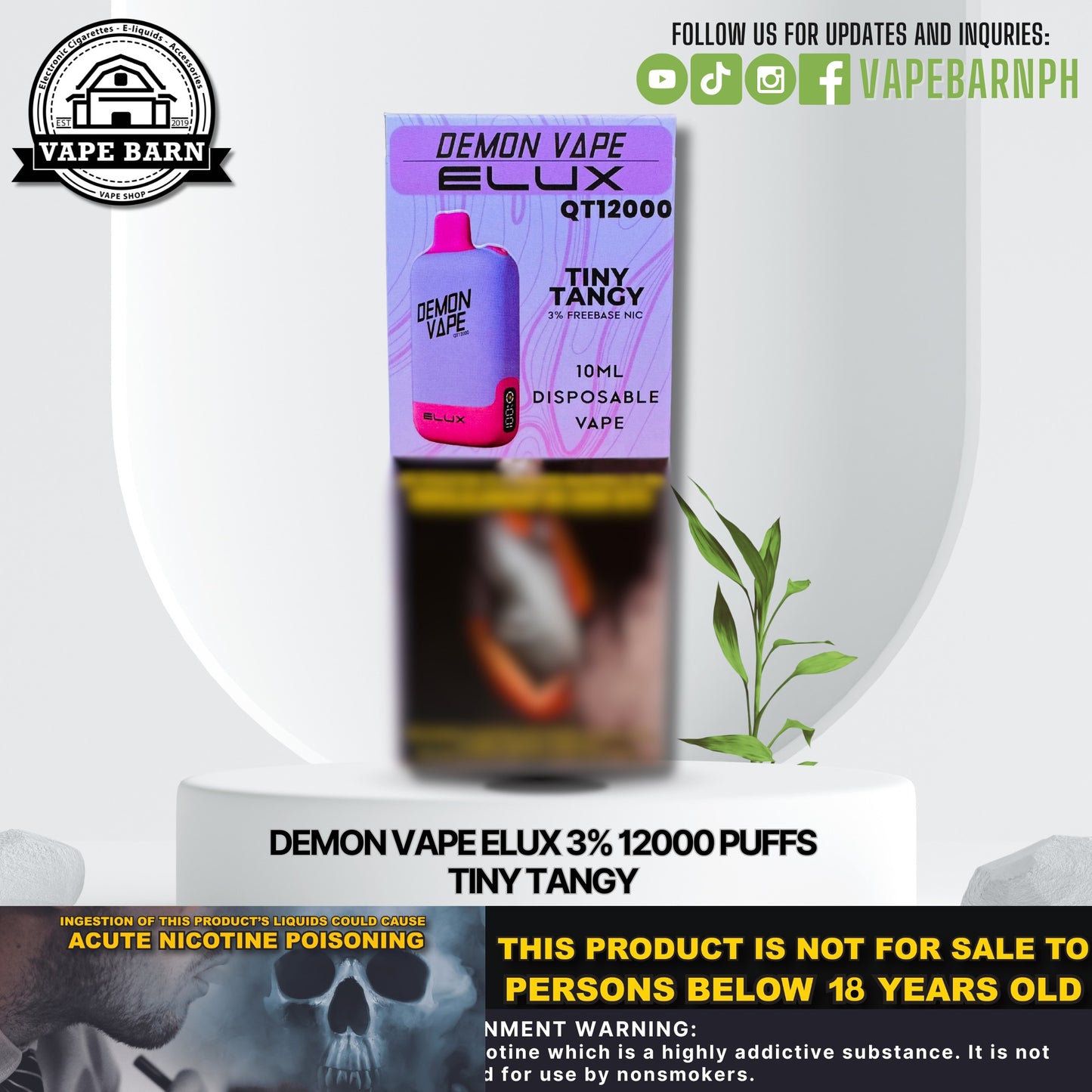 CS: Demon Vape Elux 3% 12000 Puffs