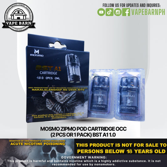 Mosmo Zipmo Pod Cartridge Occ (2 Pcs or 1 Pack) BST A1 1.0