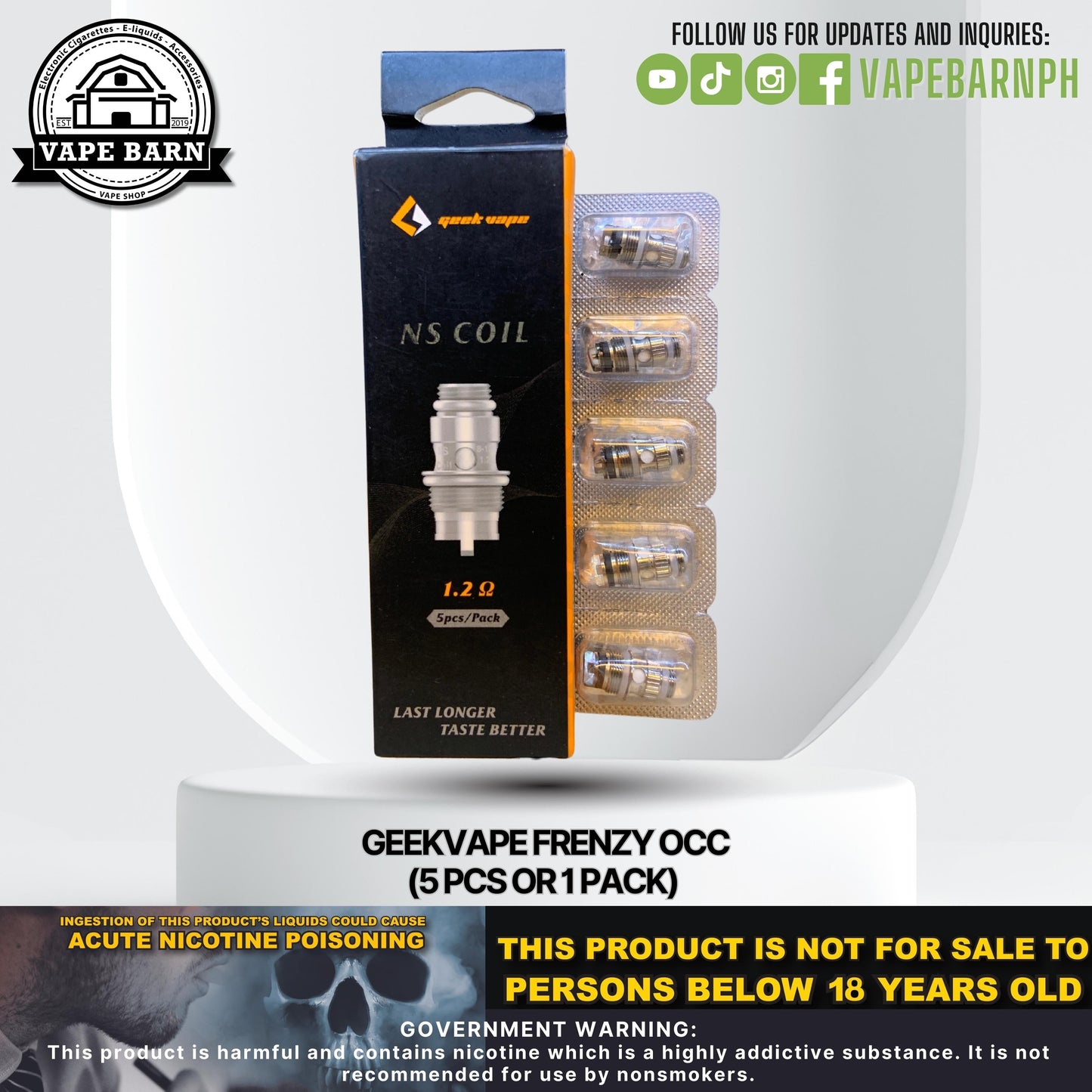 Geekvape Frenzy OCC (5 Pcs or 1 Pack)