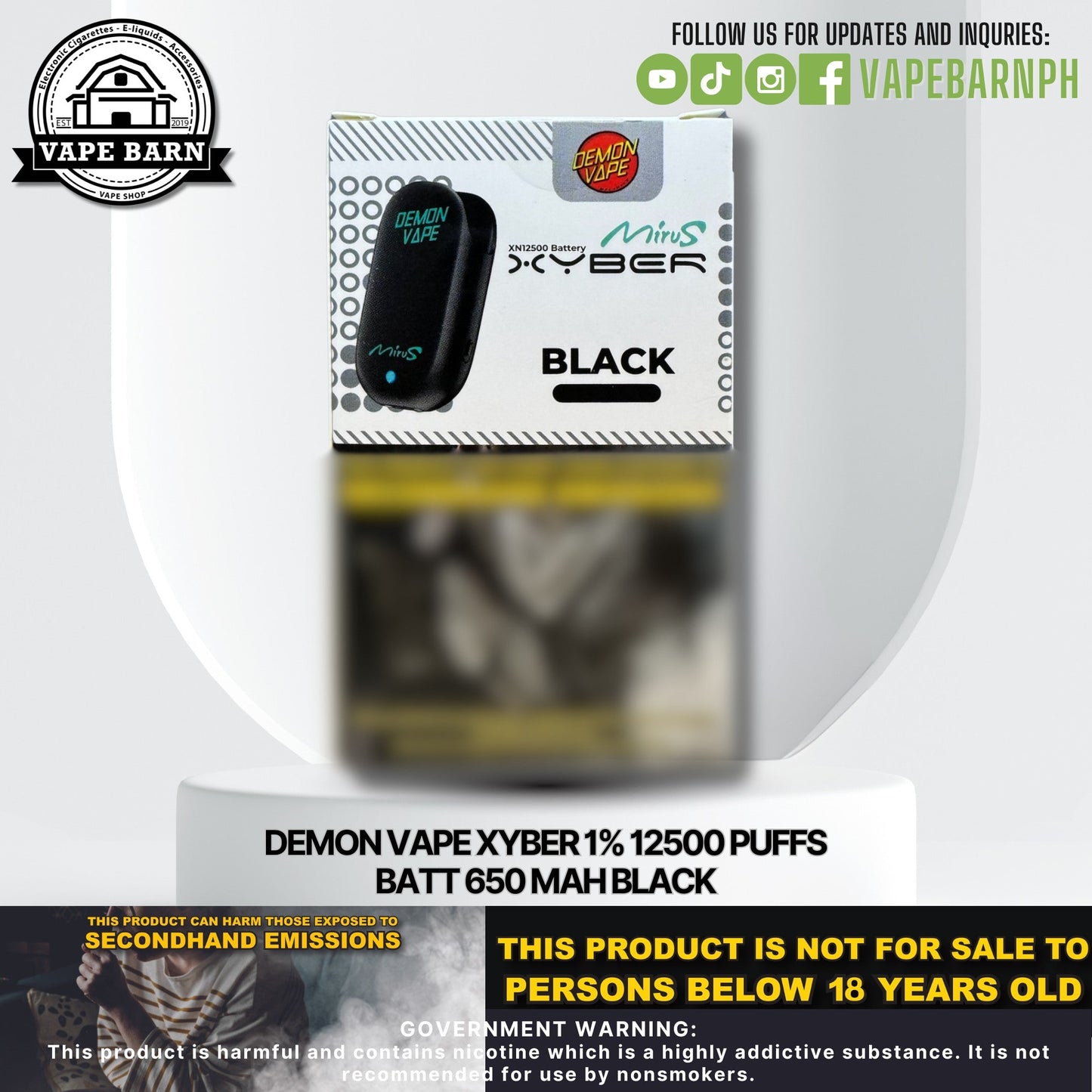 CS: Demon Vape Xyber 1% 12500 Puffs