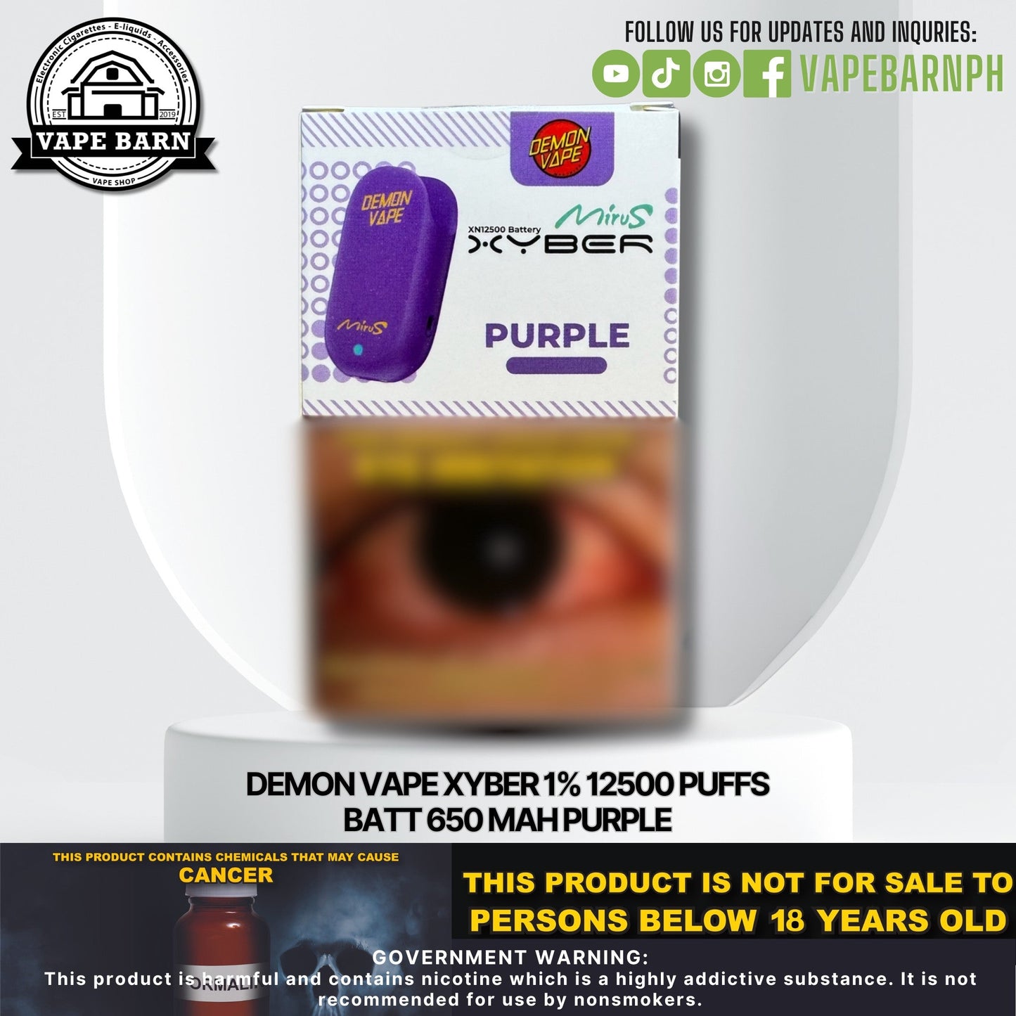 CS: Demon Vape Xyber 1% 12500 Puffs