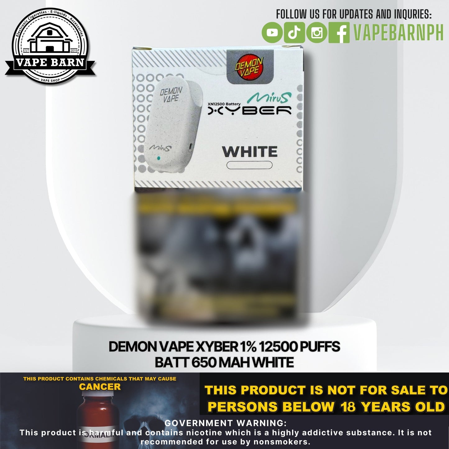 CS: Demon Vape Xyber 1% 12500 Puffs