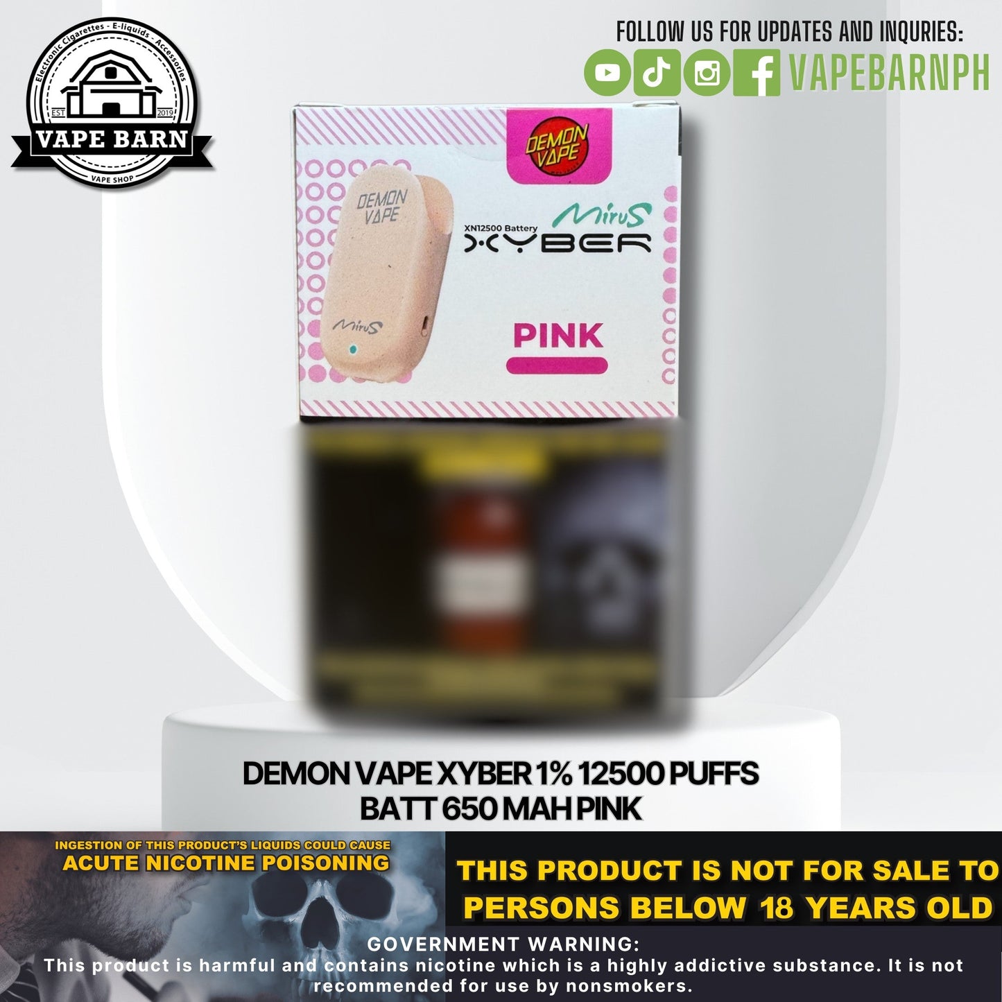 CS: Demon Vape Xyber 1% 12500 Puffs