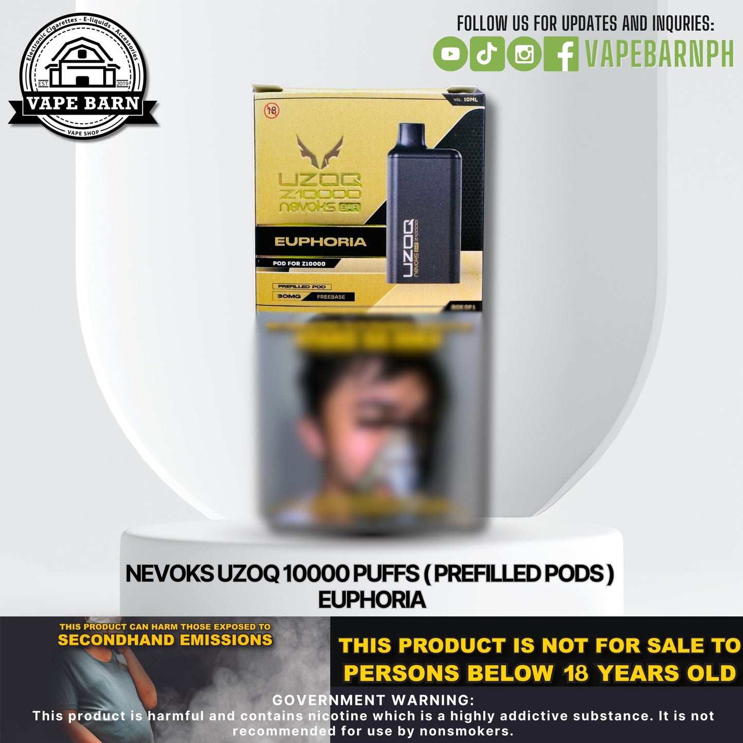 Nevoks UZOQ 10000 Puffs ( Prefilled Pods )