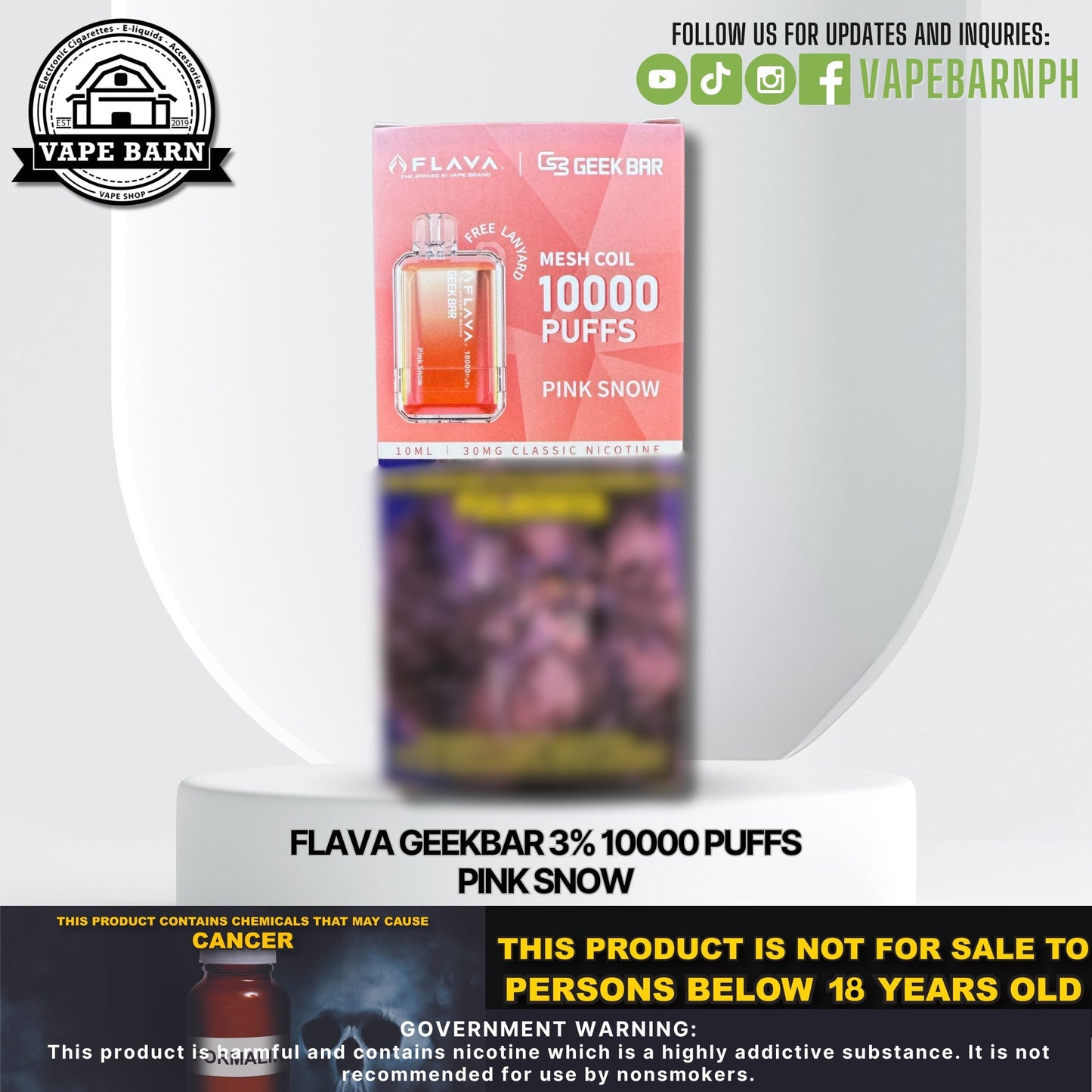 CS: Flava Geekbar 3% 10000 Puffs