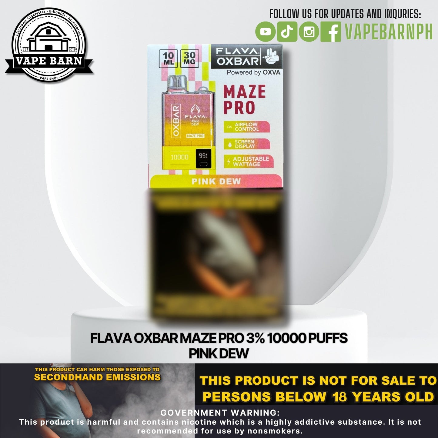 CS: Flava Oxbar Maze Pro 3% 10000 Puffs