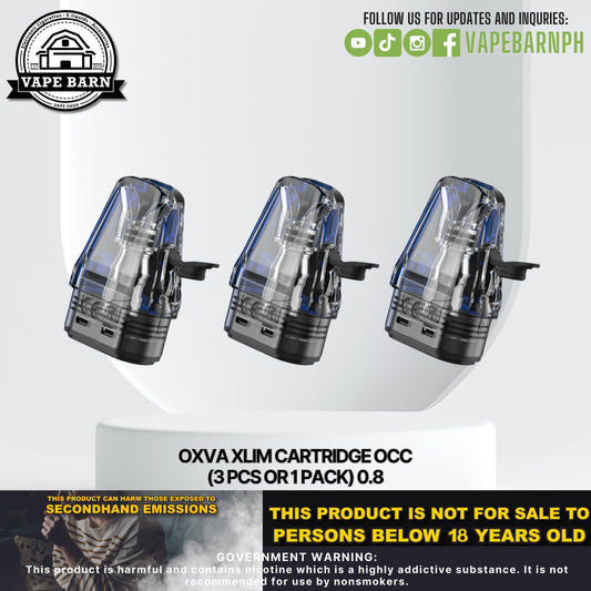 Oxva Xlim Cartridge Occ (3 Pcs or 1 Pack) 0.8