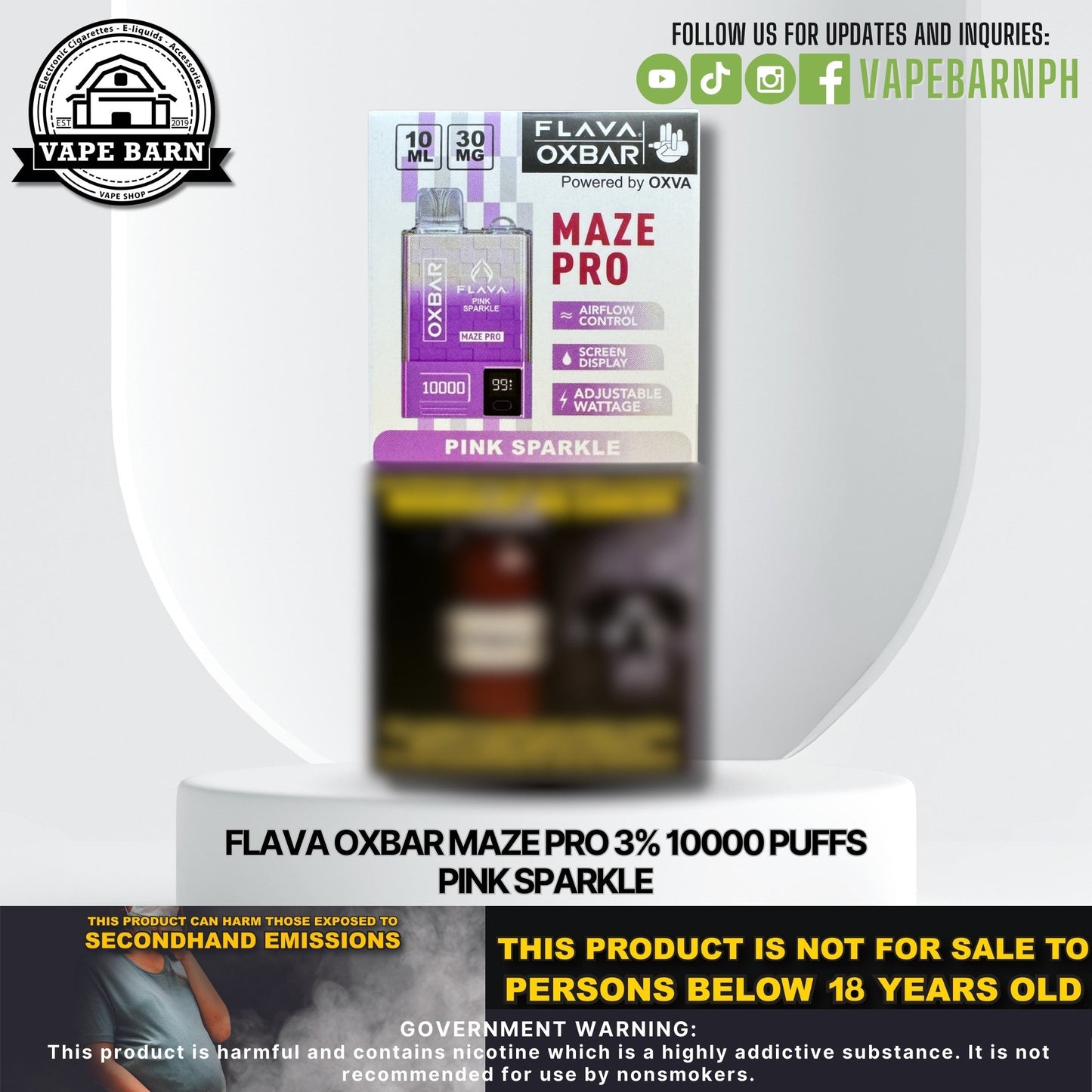 CS: Flava Oxbar Maze Pro 3% 10000 Puffs