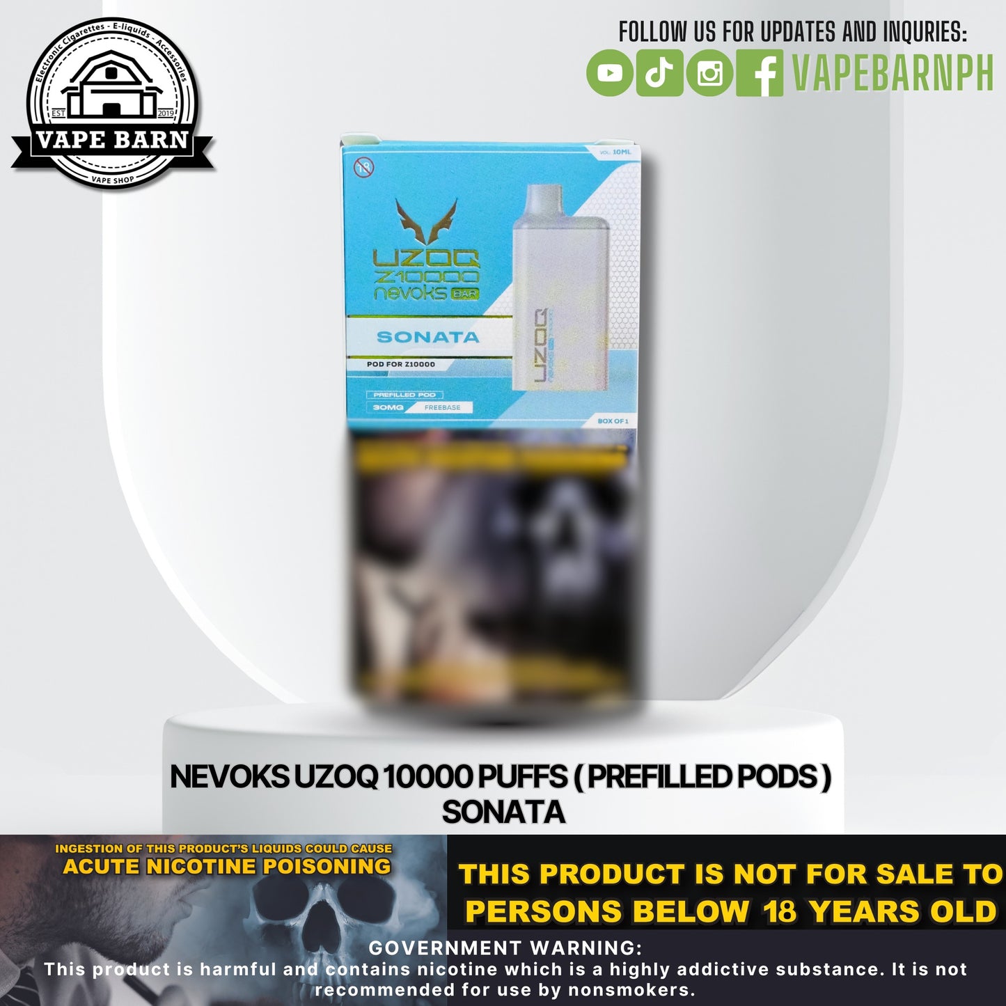 Nevoks UZOQ 10000 Puffs ( Prefilled Pods )