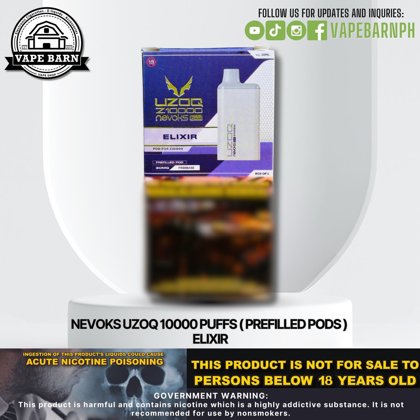 Nevoks UZOQ 10000 Puffs ( Prefilled Pods )