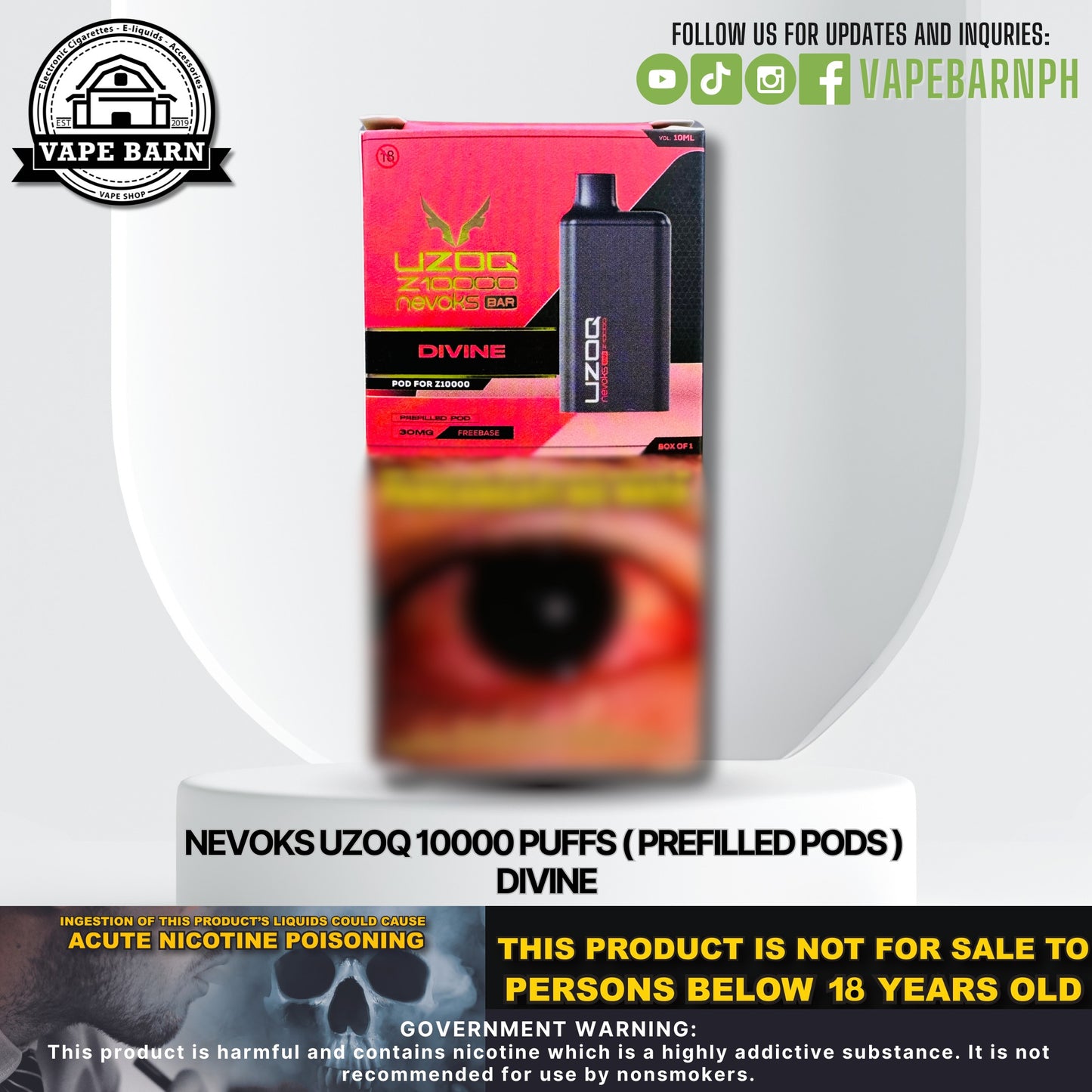 Nevoks UZOQ 10000 Puffs ( Prefilled Pods )