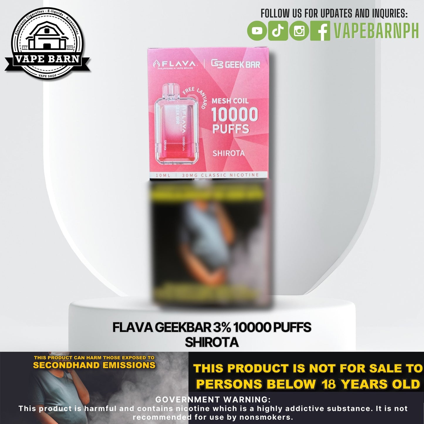 CS: Flava Geekbar 3% 10000 Puffs