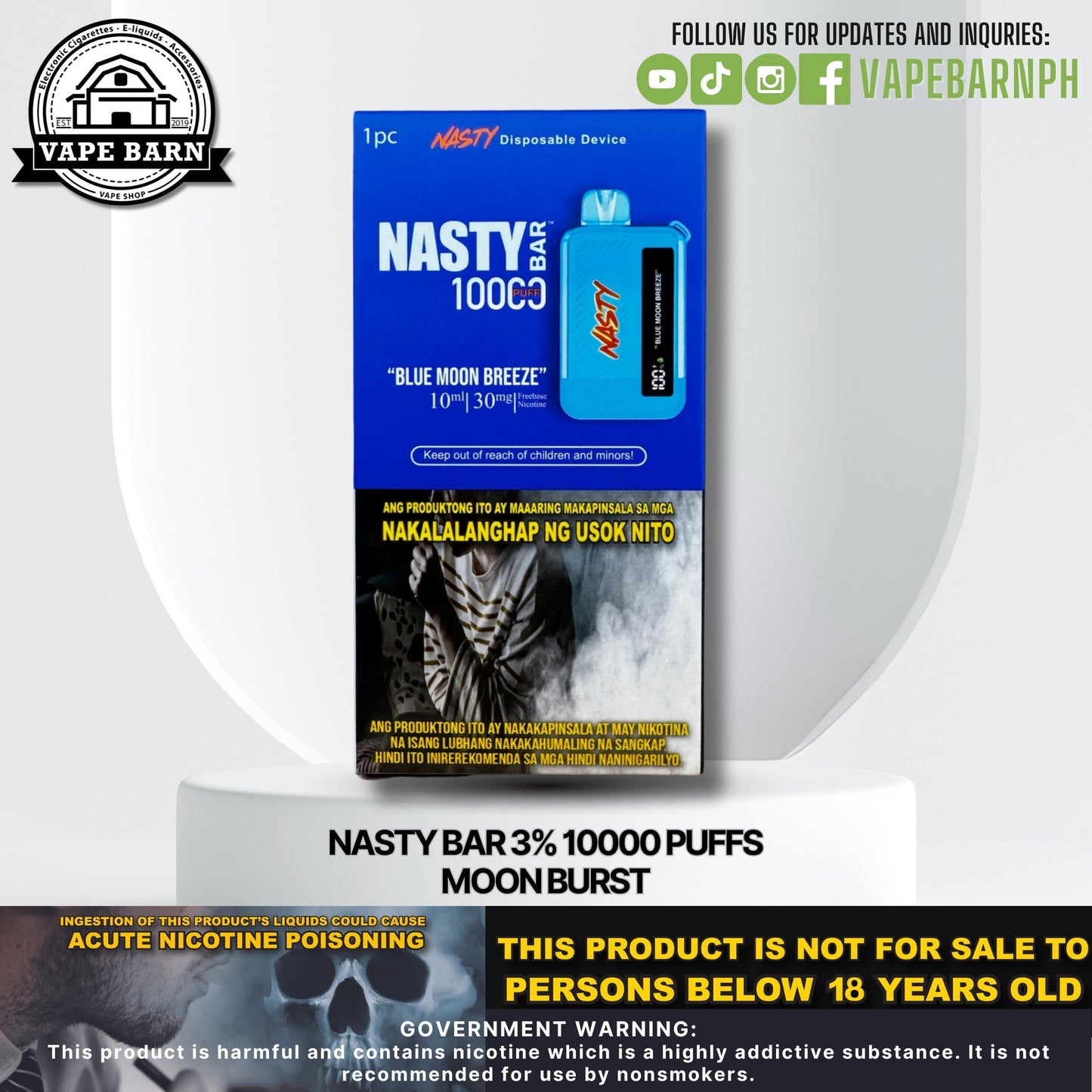 CS: Nasty Bar 3% 10000 Puffs