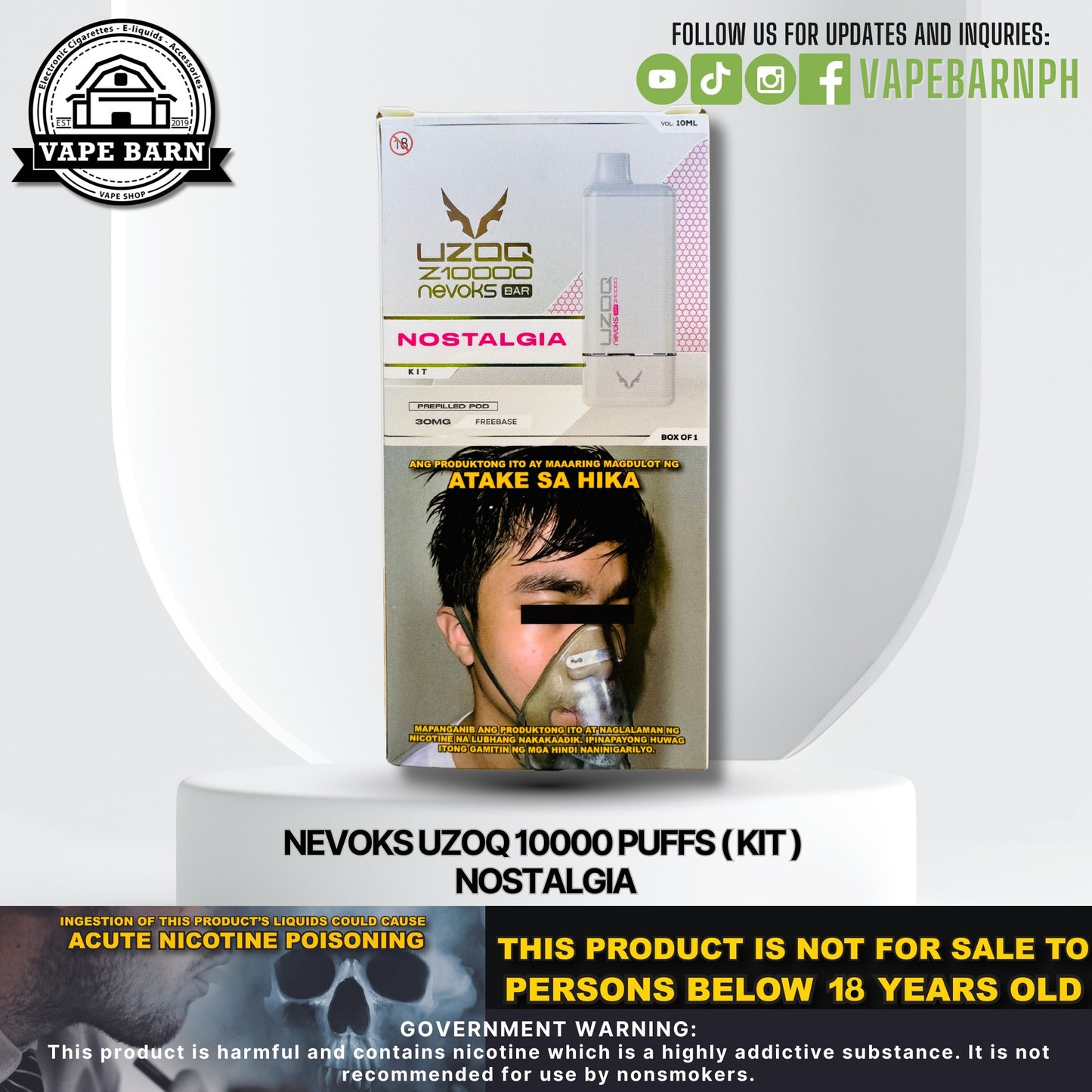 Nevoks UZOQ 10000 Puffs ( Kit )