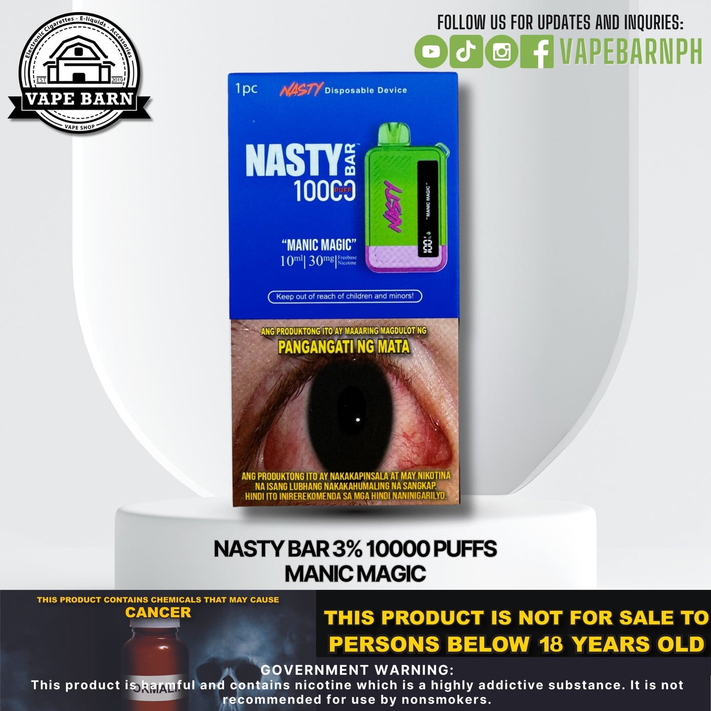 CS: Nasty Bar 3% 10000 Puffs