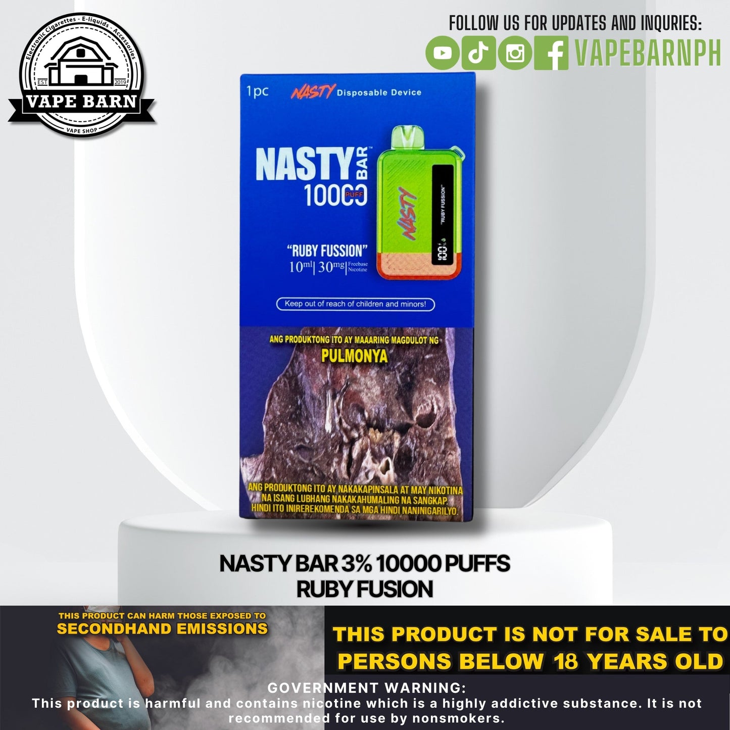 CS: Nasty Bar 3% 10000 Puffs