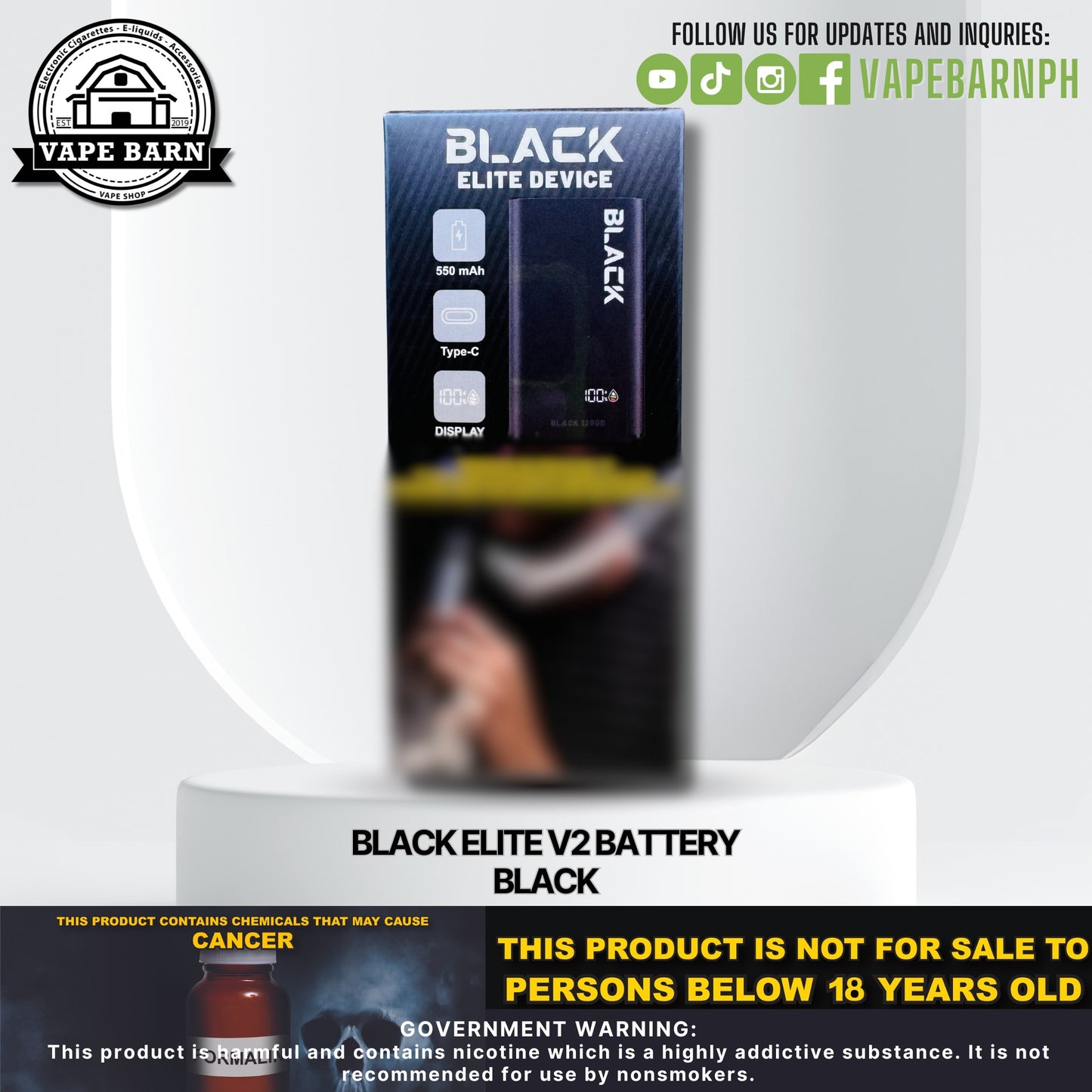 Black Elite V2 Battery