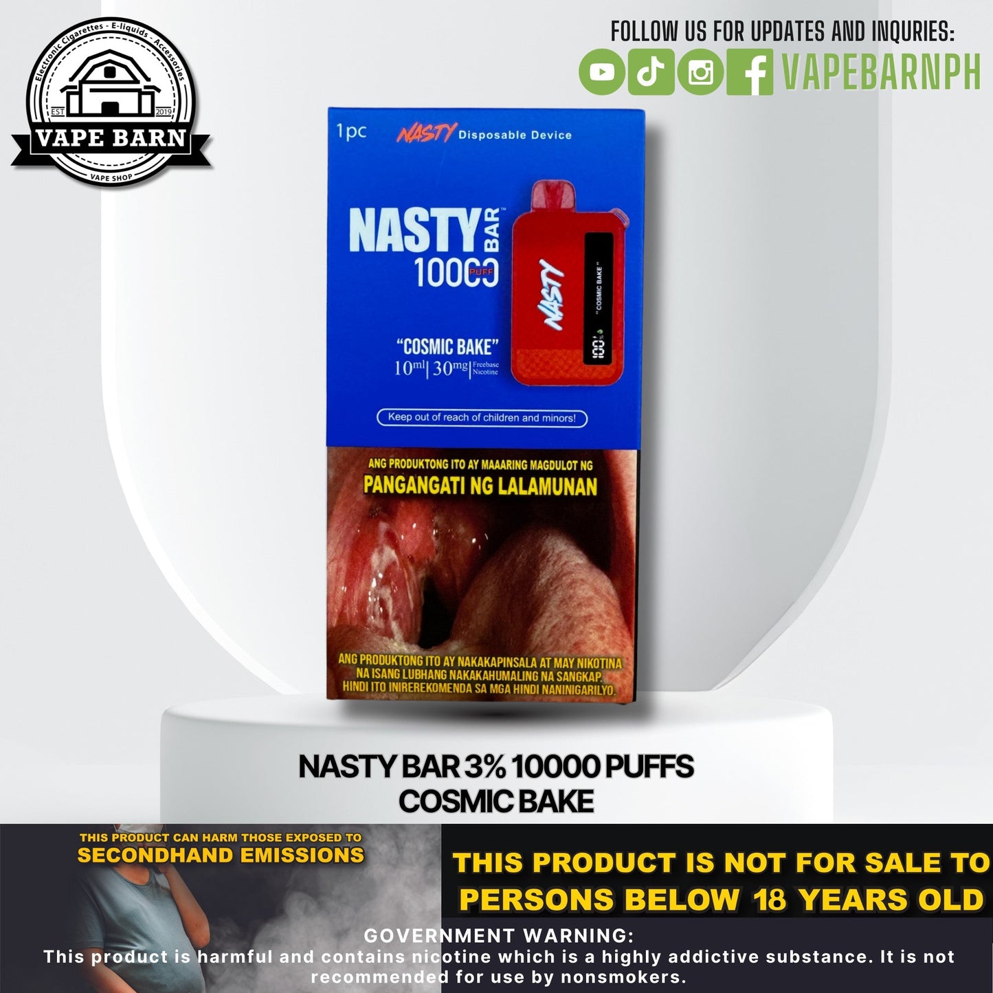 CS: Nasty Bar 3% 10000 Puffs